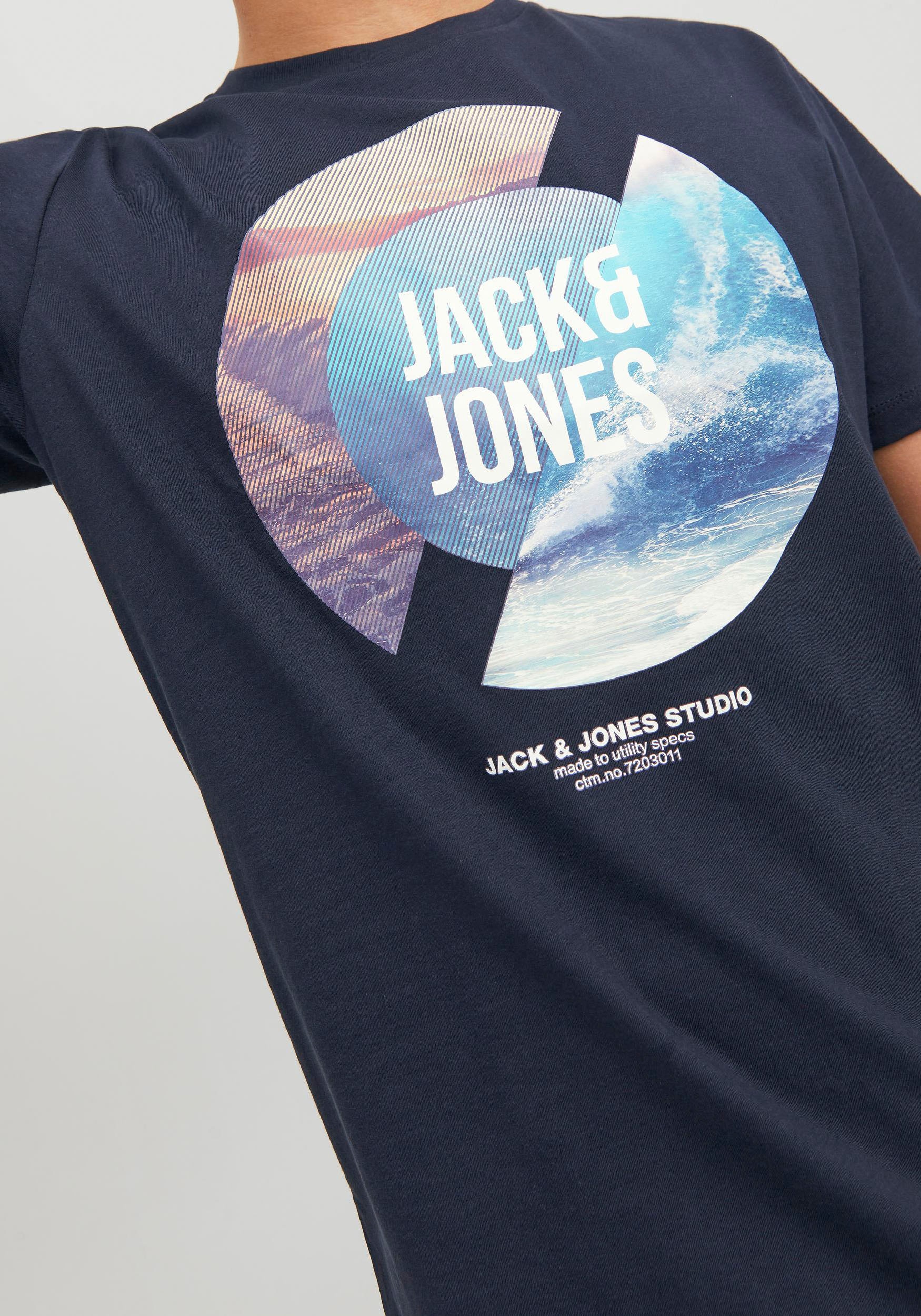 Jack & Jones Rundhalsshirt »JJTRESOR TEE SS CREW NECK«