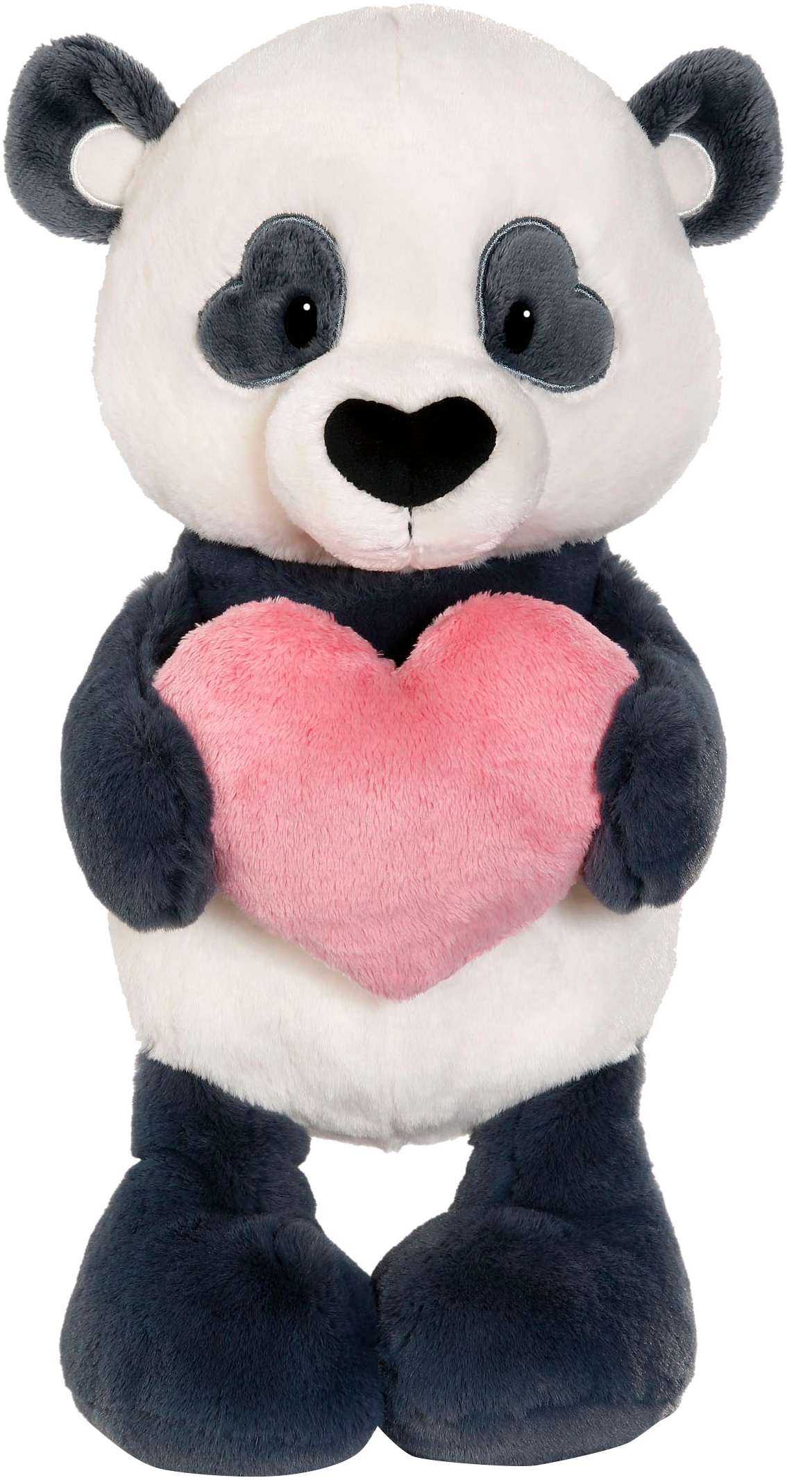 Nici Kuscheltier »Love, Panda mit Herz, 25 cm schlenkernd«, schlenkernd; enthält recyceltes Material