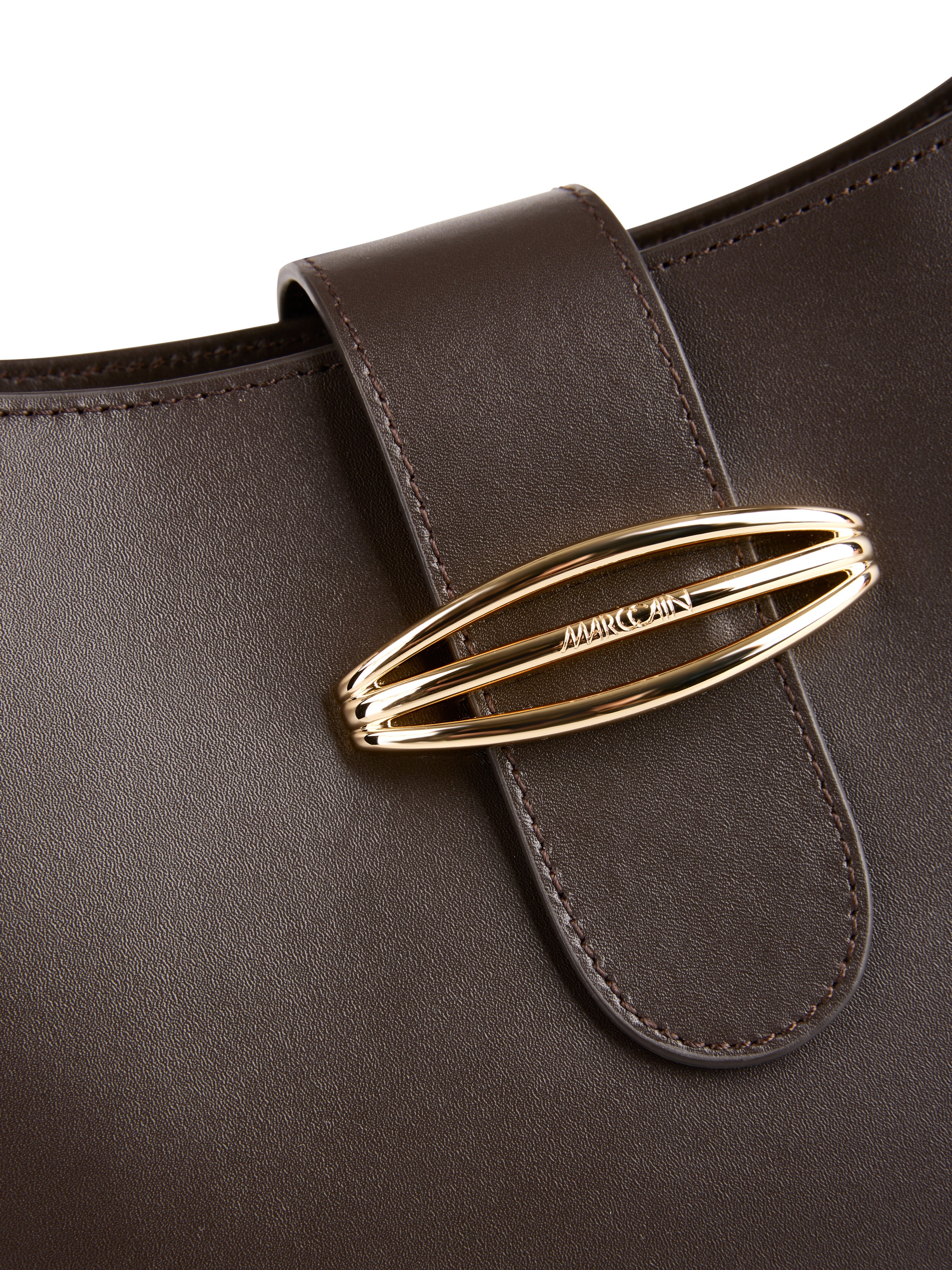 Marc Cain Hobo Damen Schultertasche mit edlem Schmuckelement
