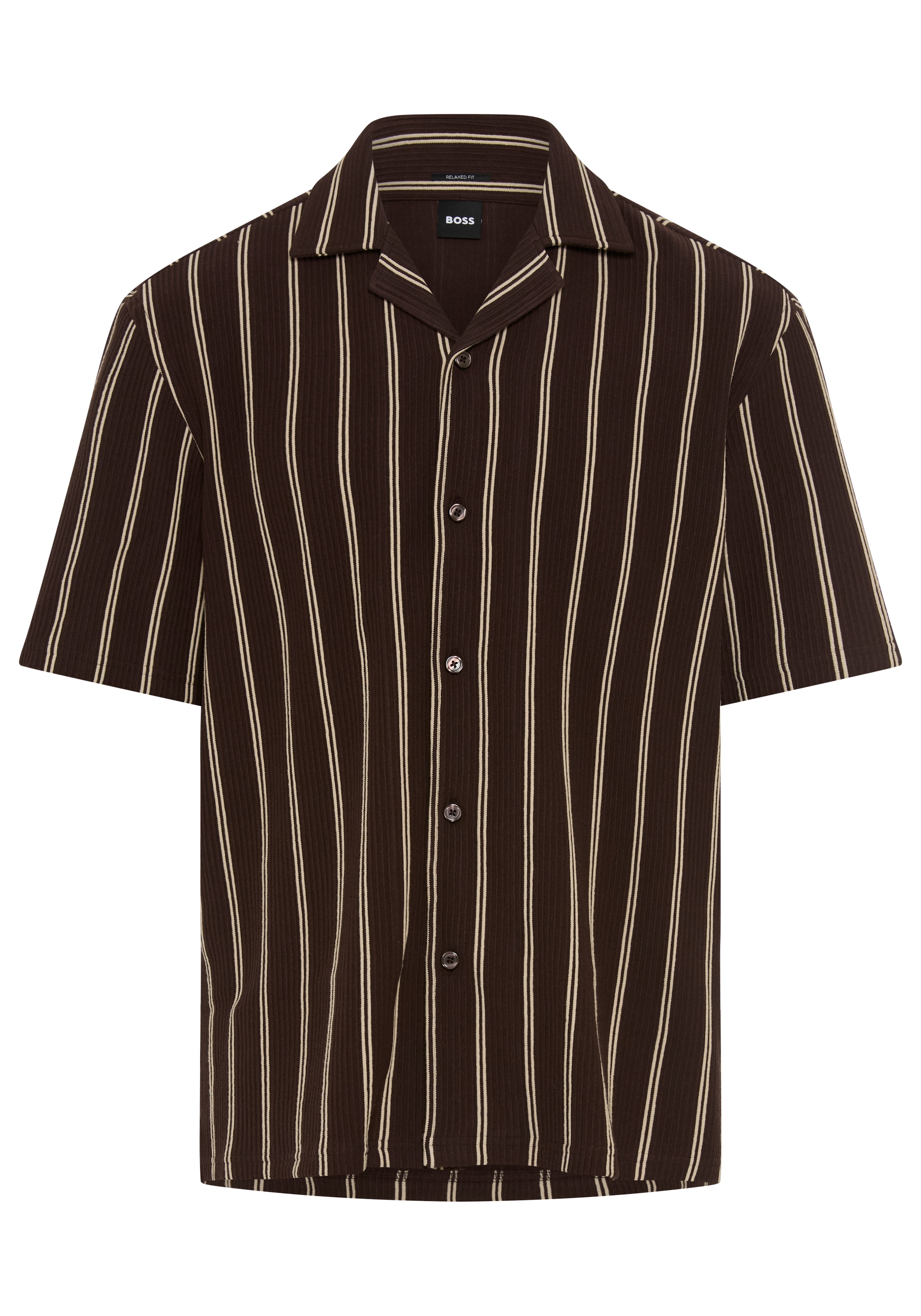 BOSS Kurzarmhemd »C-LARS CAMP B-262« mit Freizeitkragen, Relaxed Fit