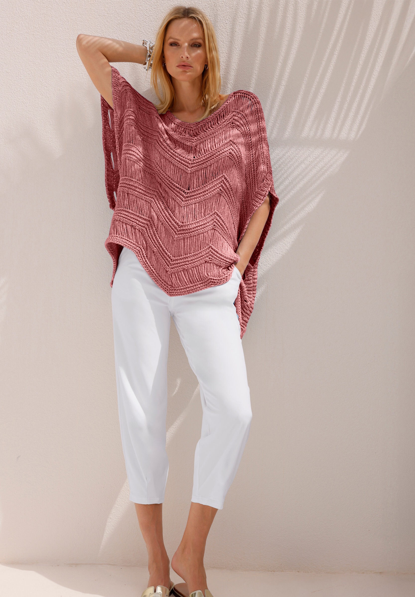 heine Strickpullover »Pullover Oversize-Pullover mit Glanzgarn«