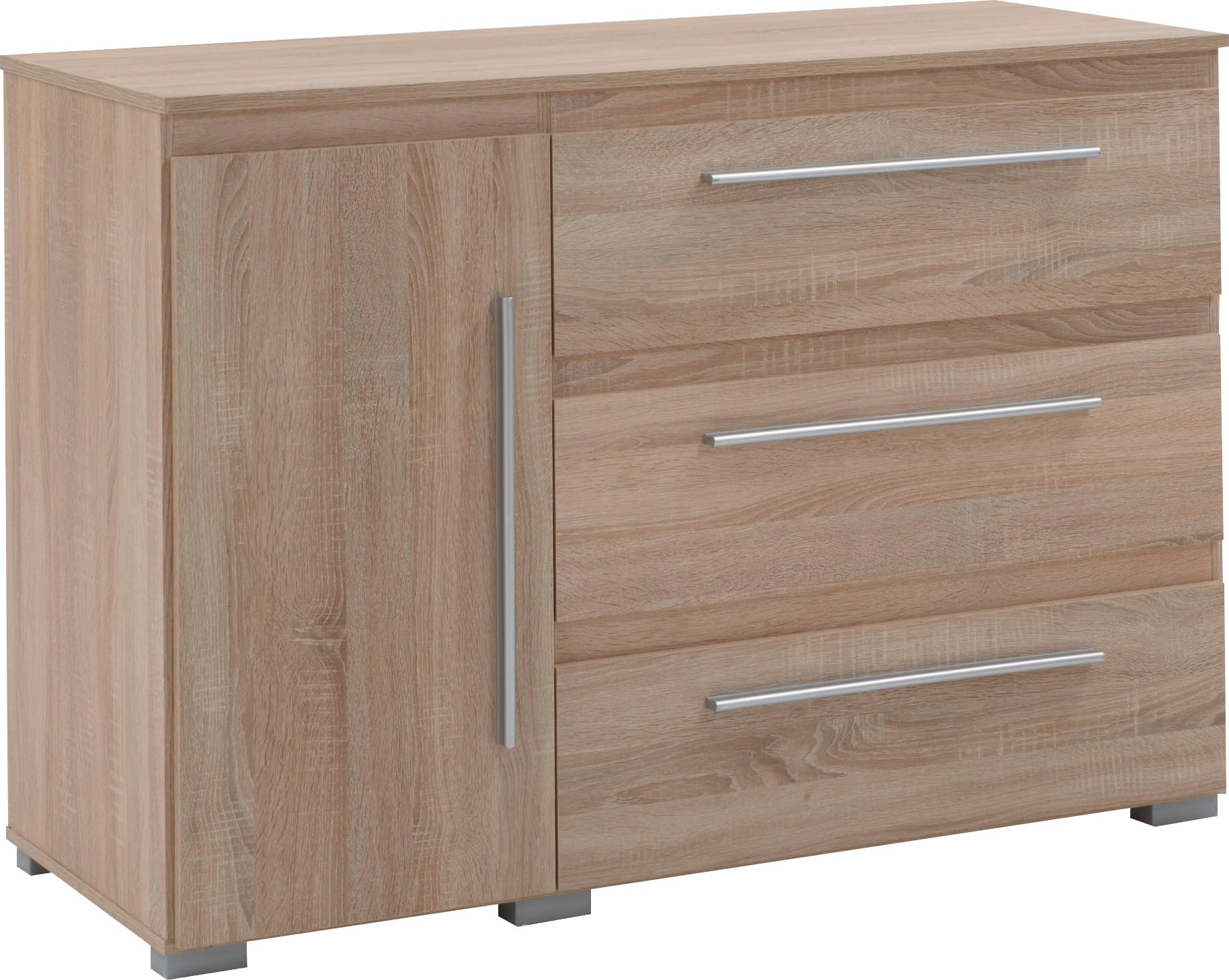 Home Affaire Kombikommode »Bali« mit Melamin-Oberfläche in braun, Größe B/H/T: 127 cm x 92 cm x 50 cm