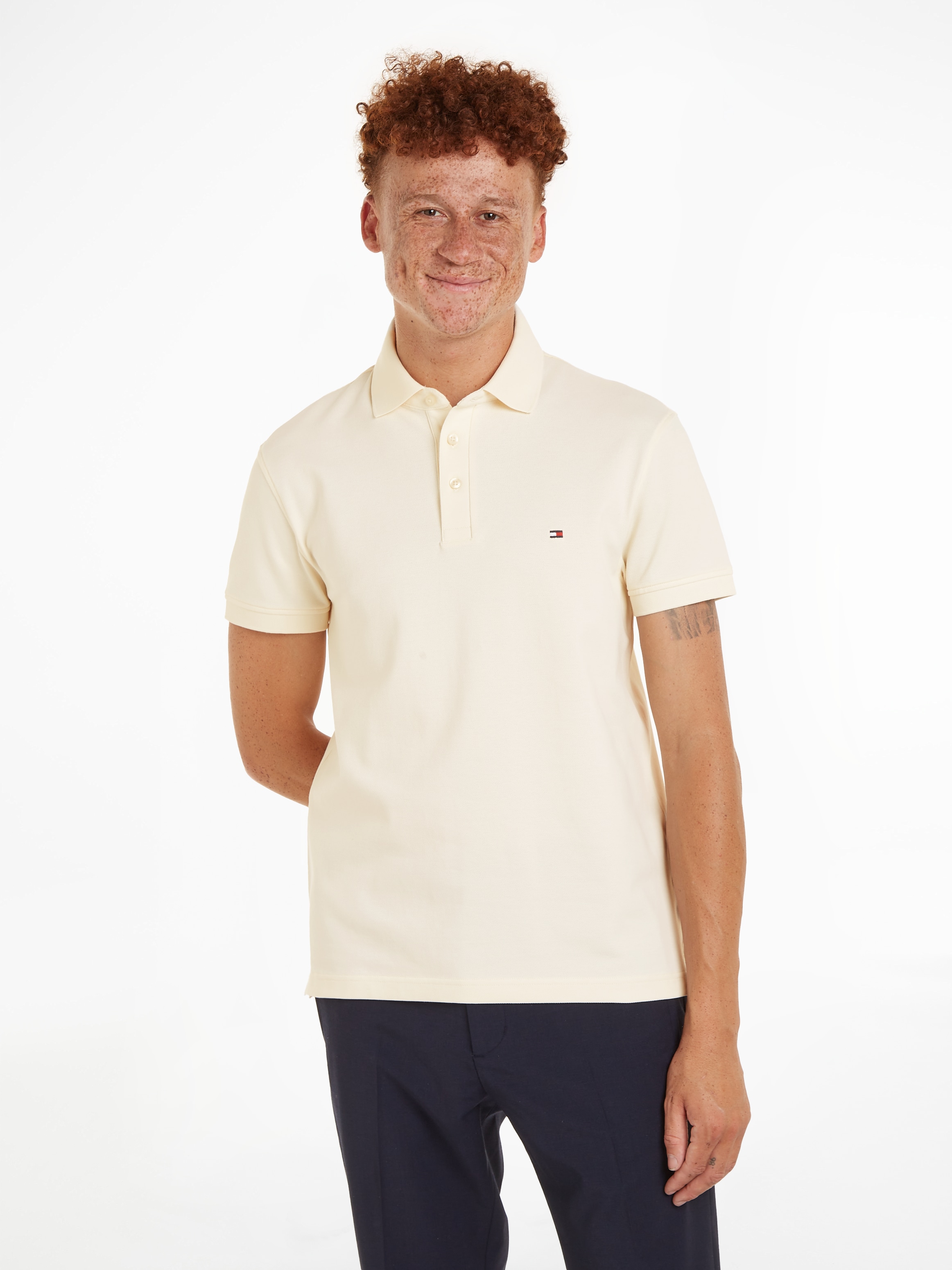 Poloshirt »1985 SLIM POLO«, aus leicht strukturiertem Piqué-Material