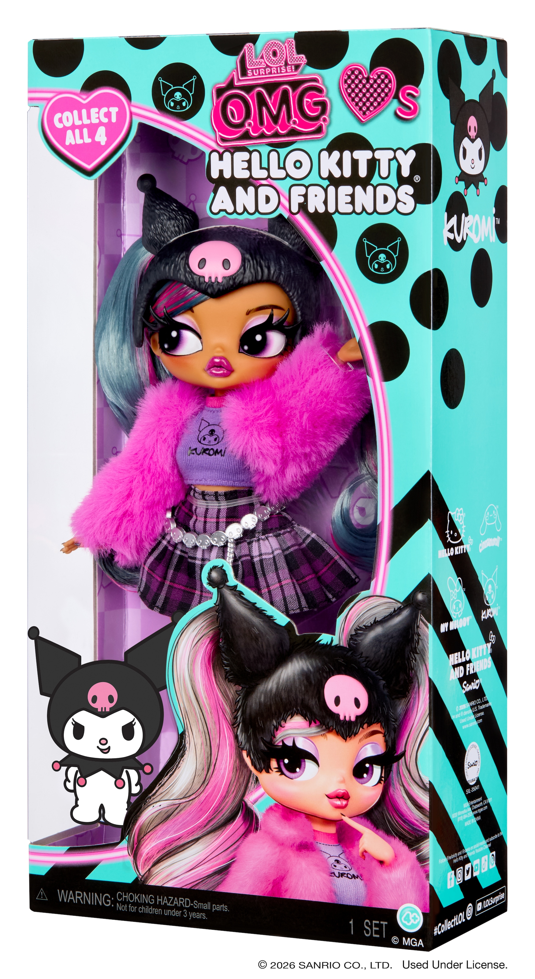 L.O.L. SURPRISE! Anziehpuppe »L.O.L. Surprise OMG Loves Hello Kitty & Friends - Kuromi«