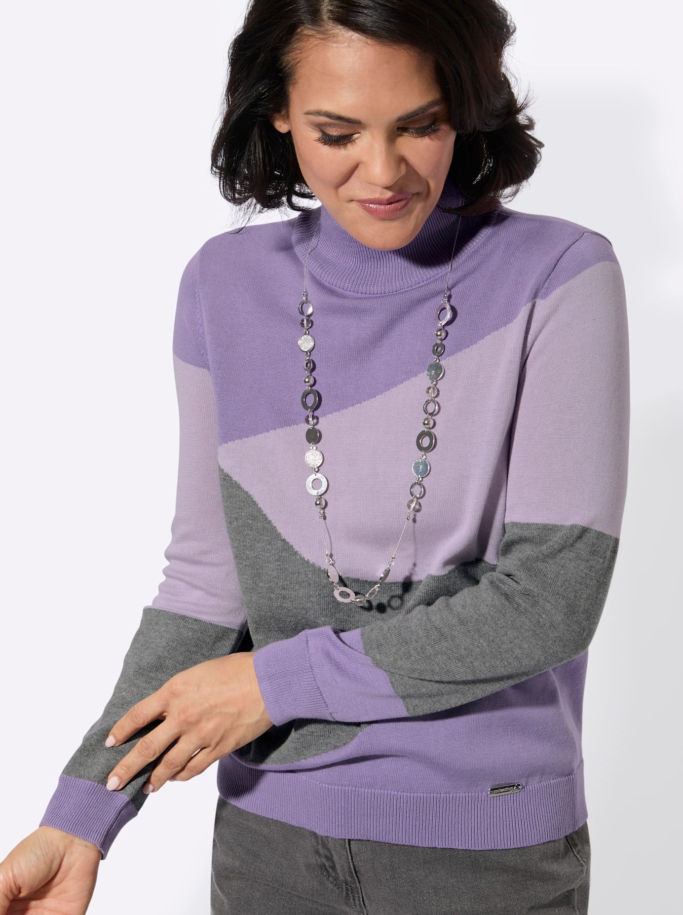 Casual Looks Strickpullover »Stehkragen-Pullover«