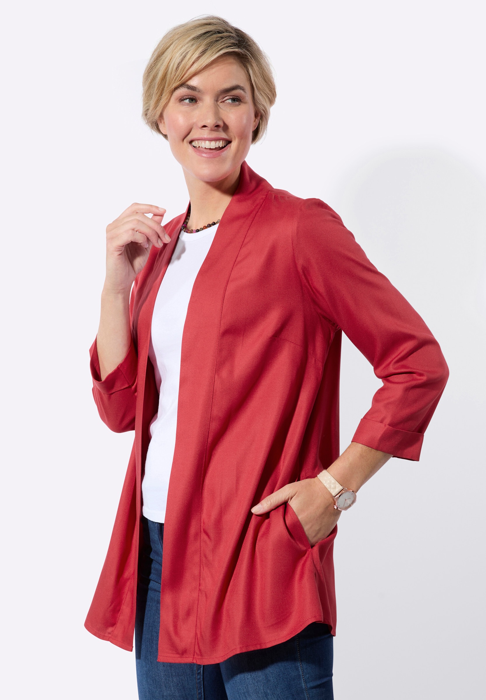 Witt Blusenblazer »Blusenjacke Blusenjacke in feuchtigkeitsregulierender Qualität«