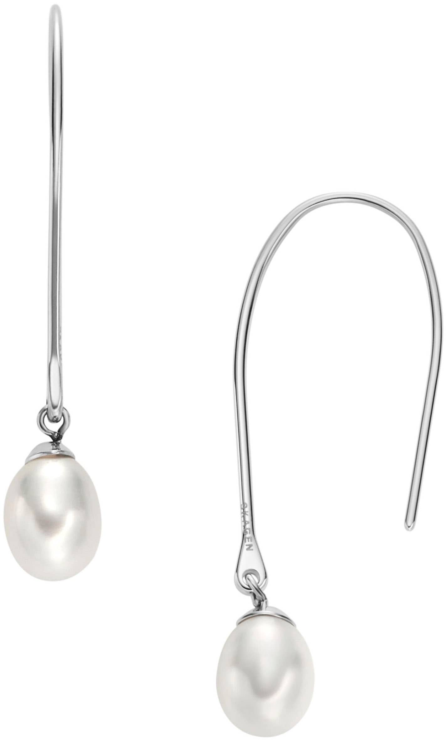 Paar Ohrhaken »Schmuck Geschenk Edelstahl Ohrringe AGNETHE PEARL, SKJ1834040«, mit...