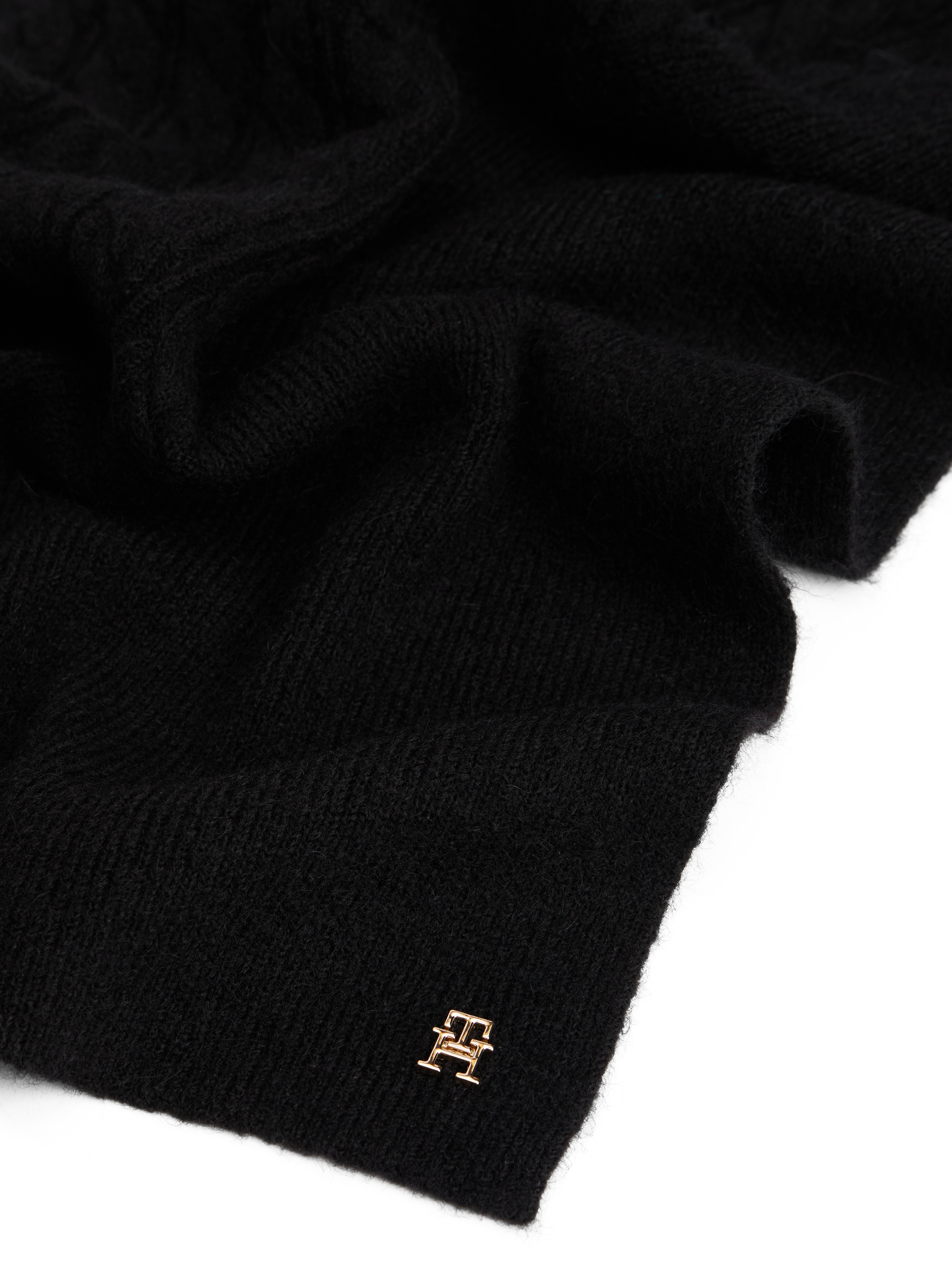 Tommy Hilfiger Schal »TH ELEVATED CHIC FLUFFY«, aus Zopfstrick, ca. 190 x 35 cm, flauschig