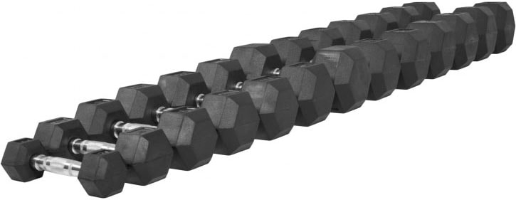 GORILLA SPORTS Kurzhantel »Hexagon Kurzhantel Gummiert 4-30 kg«