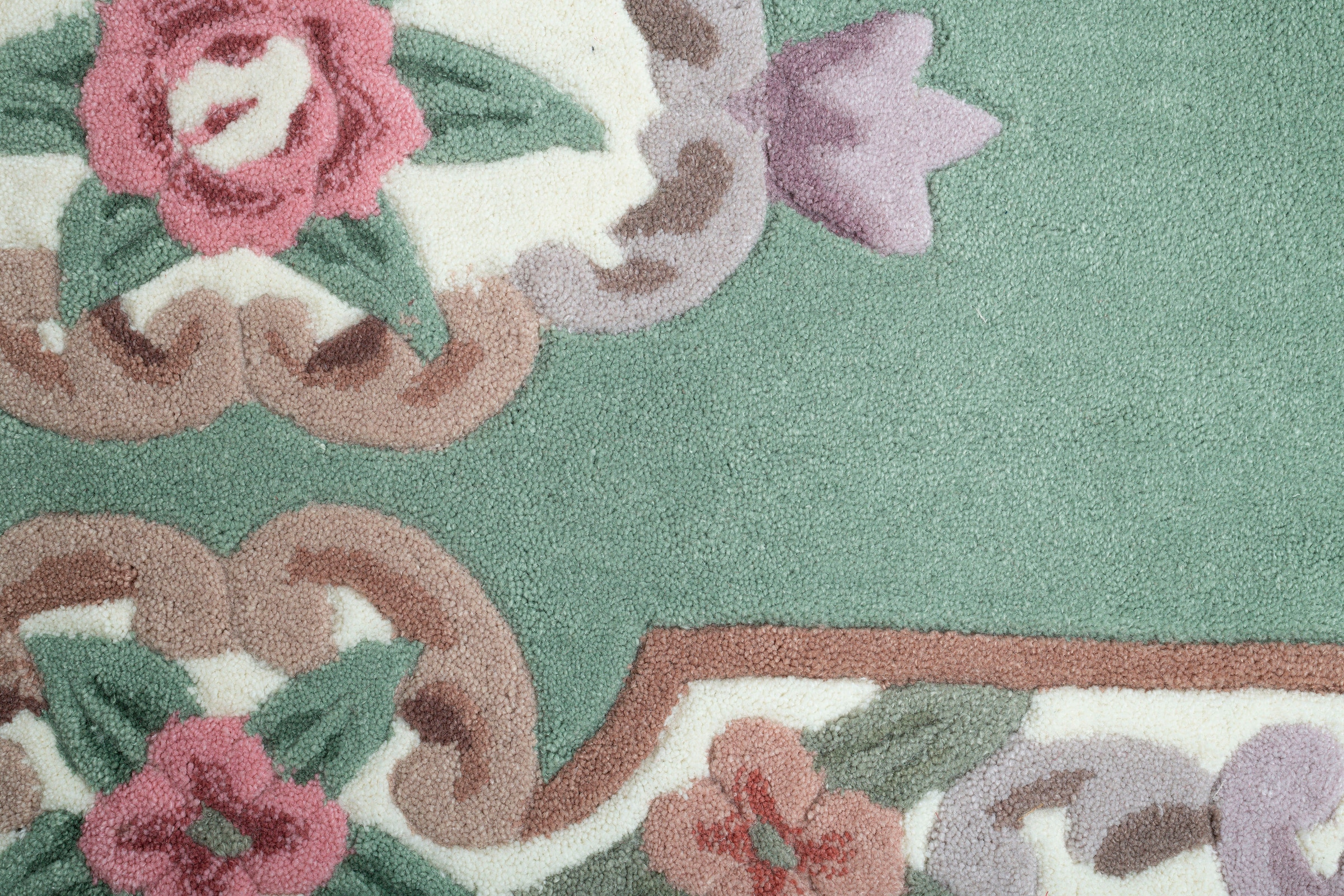 THEKO Bettumrandung »Ming« Höhe 14 mm 3 Stk. tlg. Bettvorleger, Läufer-Set, hochwertiges Acrylgarn, florales Design