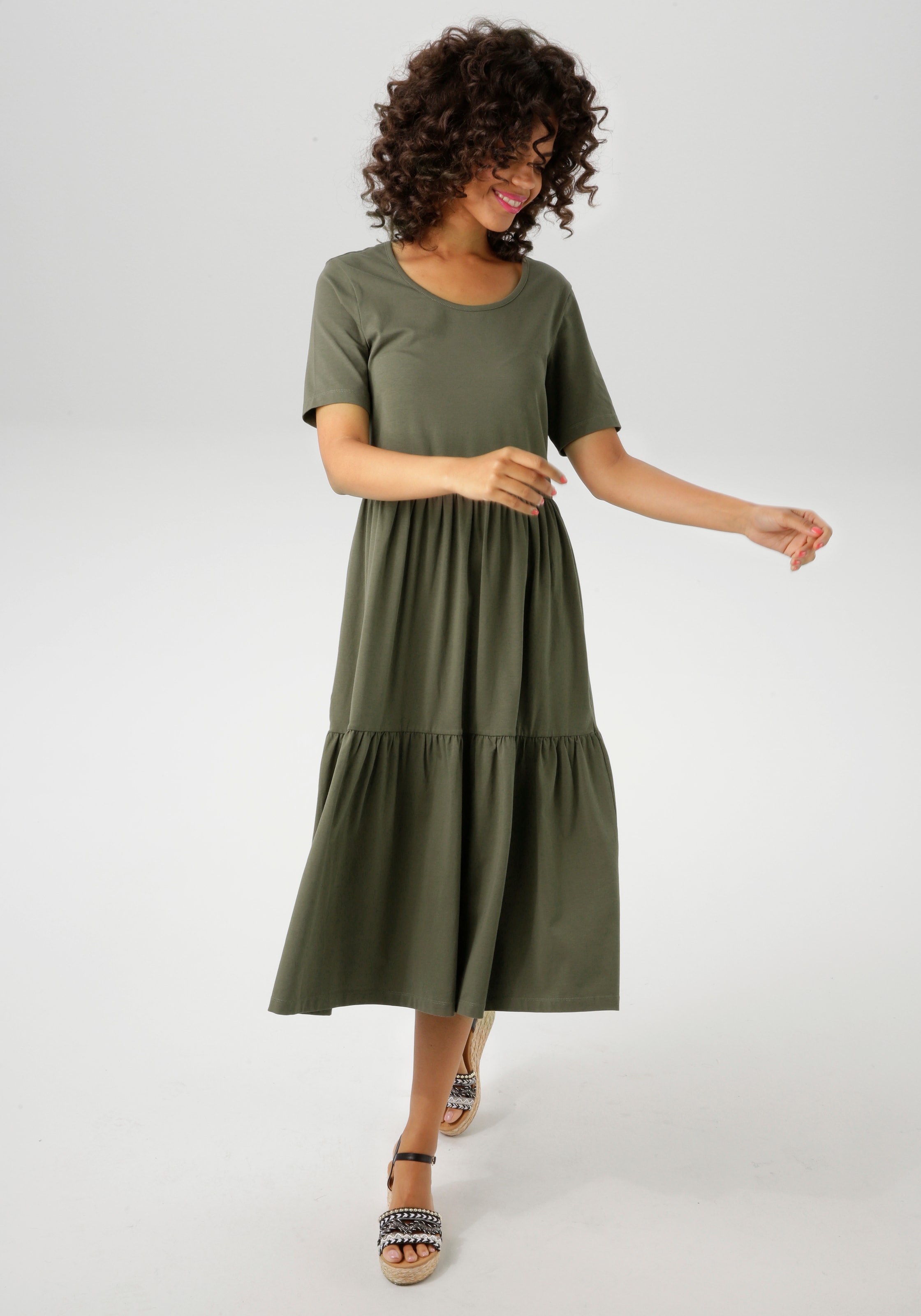 Aniston CASUAL Sommerkleid, in trendiger Farbpalette - NEUE KOLLEKTION