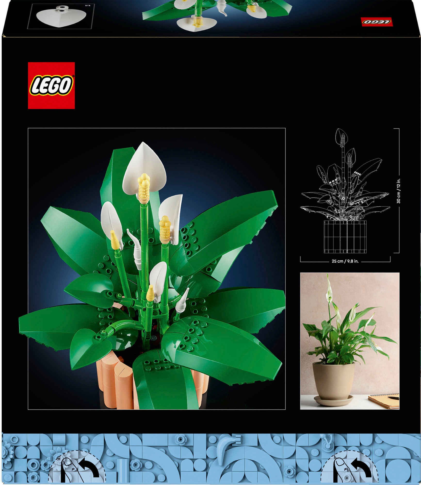LEGO® Konstruktionsspielsteine »Friedenslilie (11504), LEGO Botanicals« Made in Europe