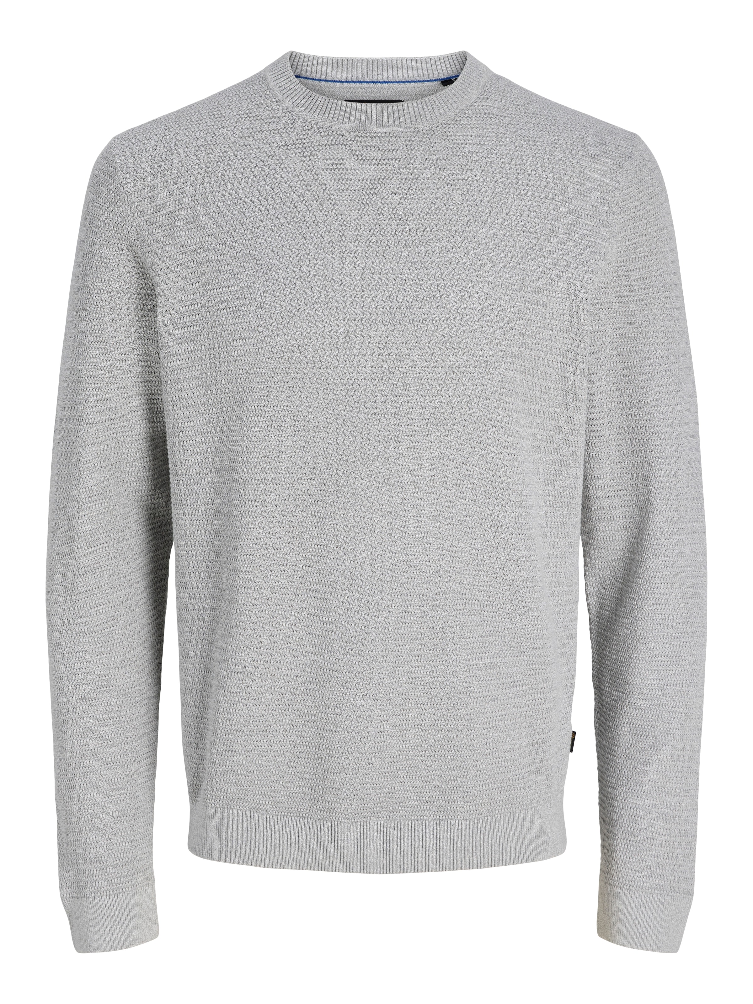 Jack & Jones Rundhalspullover »JPRBLURILEY KNIT CREW NECK LS SN« Baumwolle, regular fit