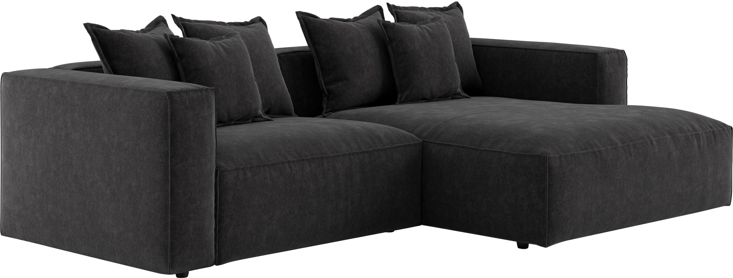 INOSIGN Ecksofa »Cowboy L-Form«, mit 6 Kissen, kubisches Sofa