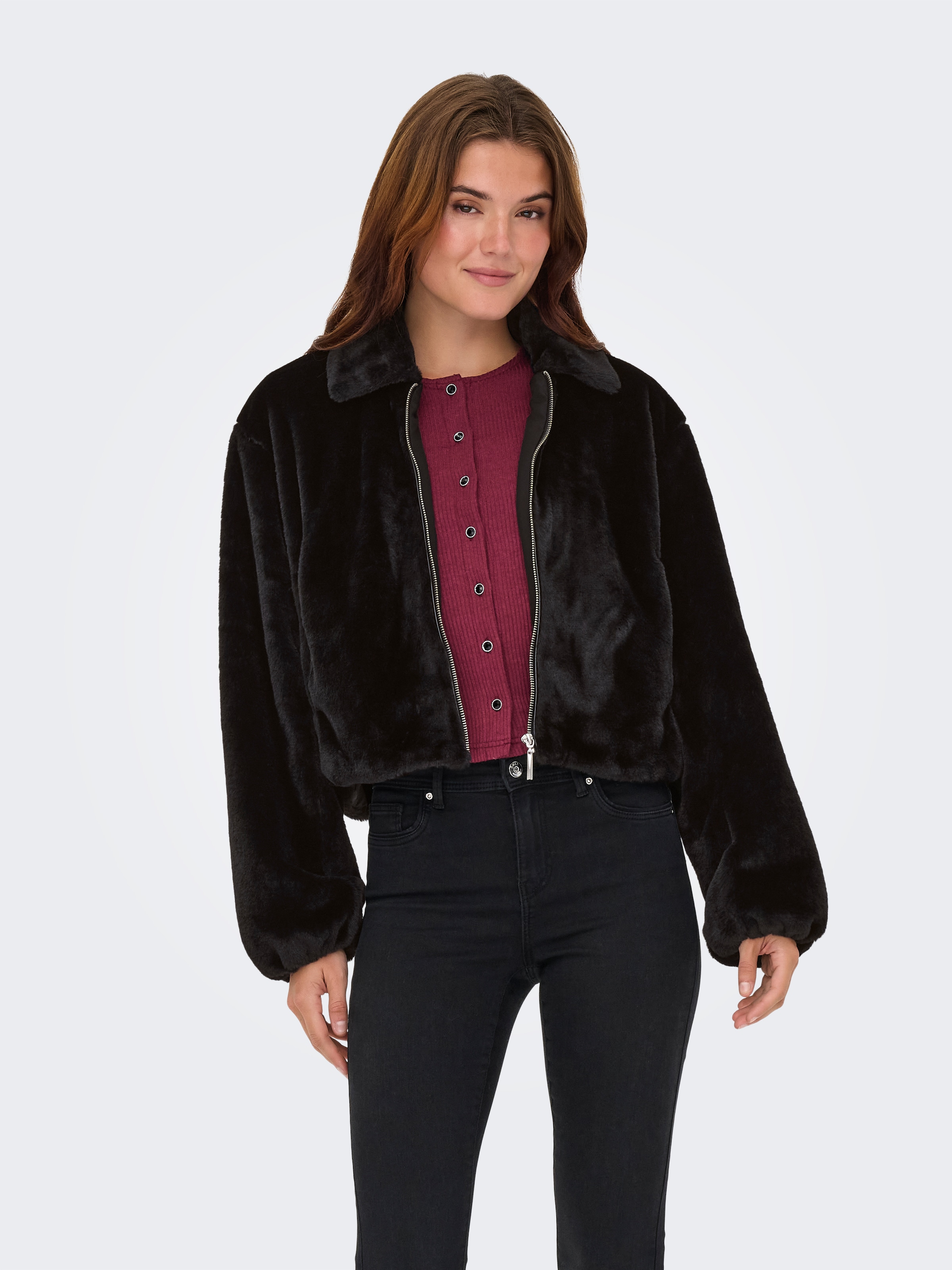 ONLY Plüschjacke »ONLDANA LIFE FAUX FUR JACKET CC OTW« ohne Kapuze