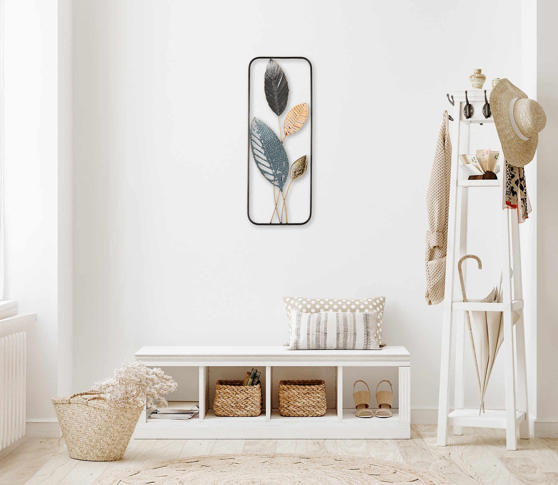 Bönninghoff Metallbild »BLÄTTER 29x74 cm – Deko modern«