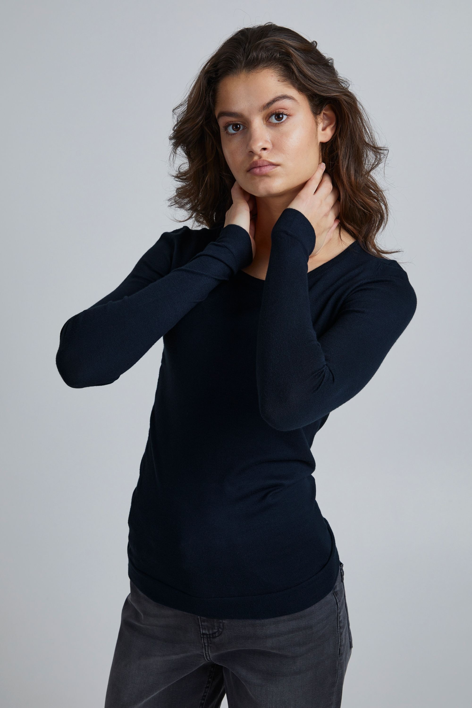 Ichi Strickpullover »Langarmshirt IHMafa«