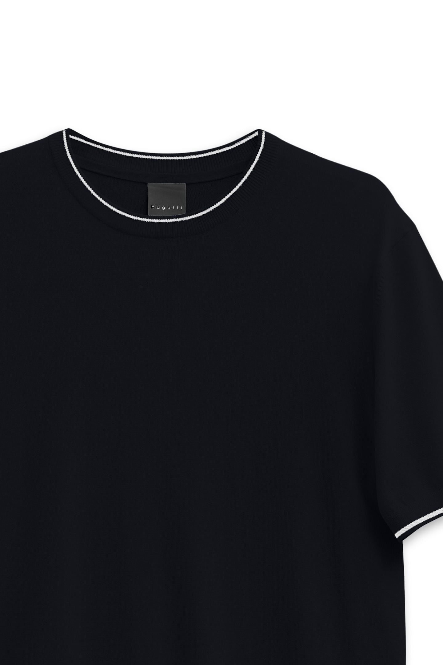 bugatti T-Shirt »Regular Fit«, mit Rundhals aus Viskose-Mix