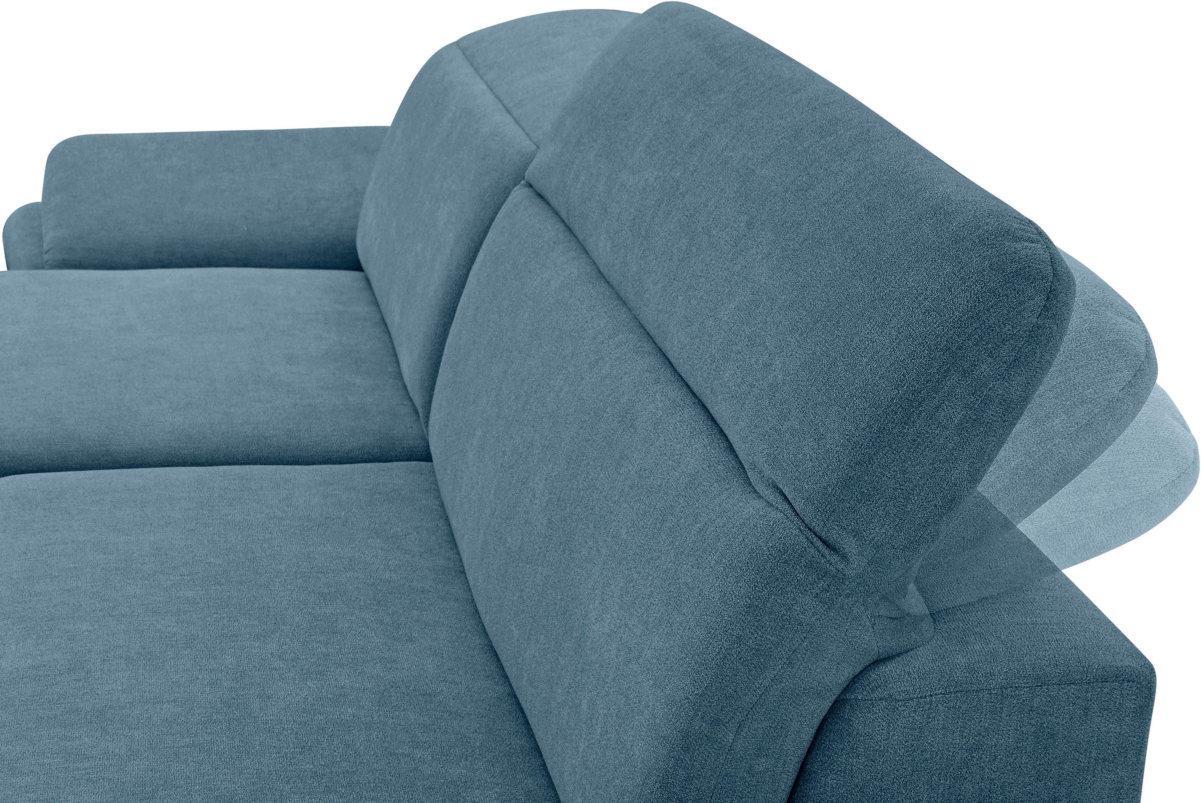 exxpo - sofa fashion Ecksofa »Kyoto, inkl. Kopfteil- und Armteilverstellung, hoher Sitzkomfort«, wahlweise mit Bettfunktion und Bettkasten, hochwertige Bezüge, L-Form