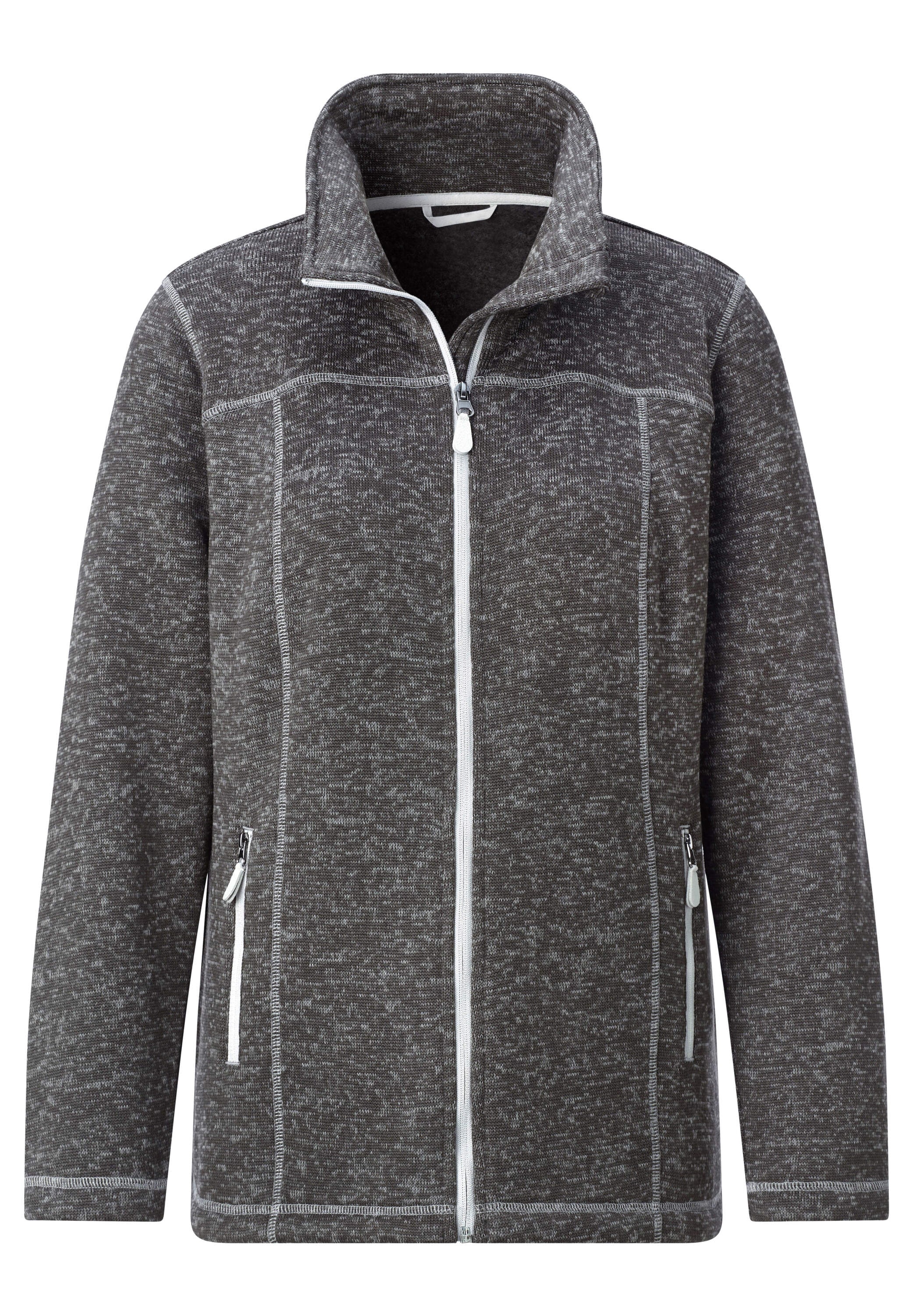 Witt Fleecejacke »Strickfleece-Jacke Strickfleece-Jacke mit Teilungsnähten«