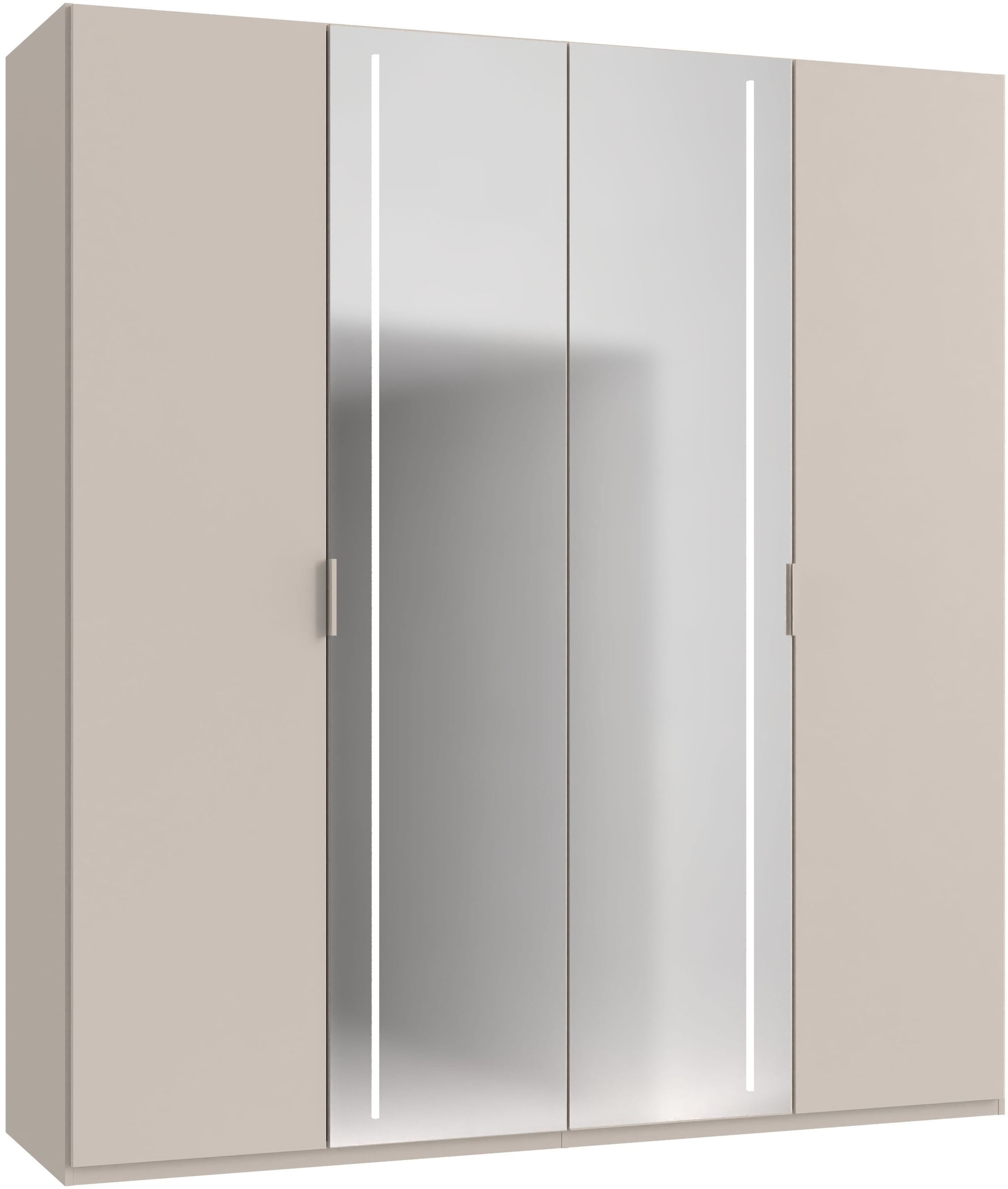 Wimex Kleiderschrank »LUCERA inkl. Spiegel mit integrierter LED Beleuchtung« in den Breiten 200cm (4-türig) und 250cm (5-türig)