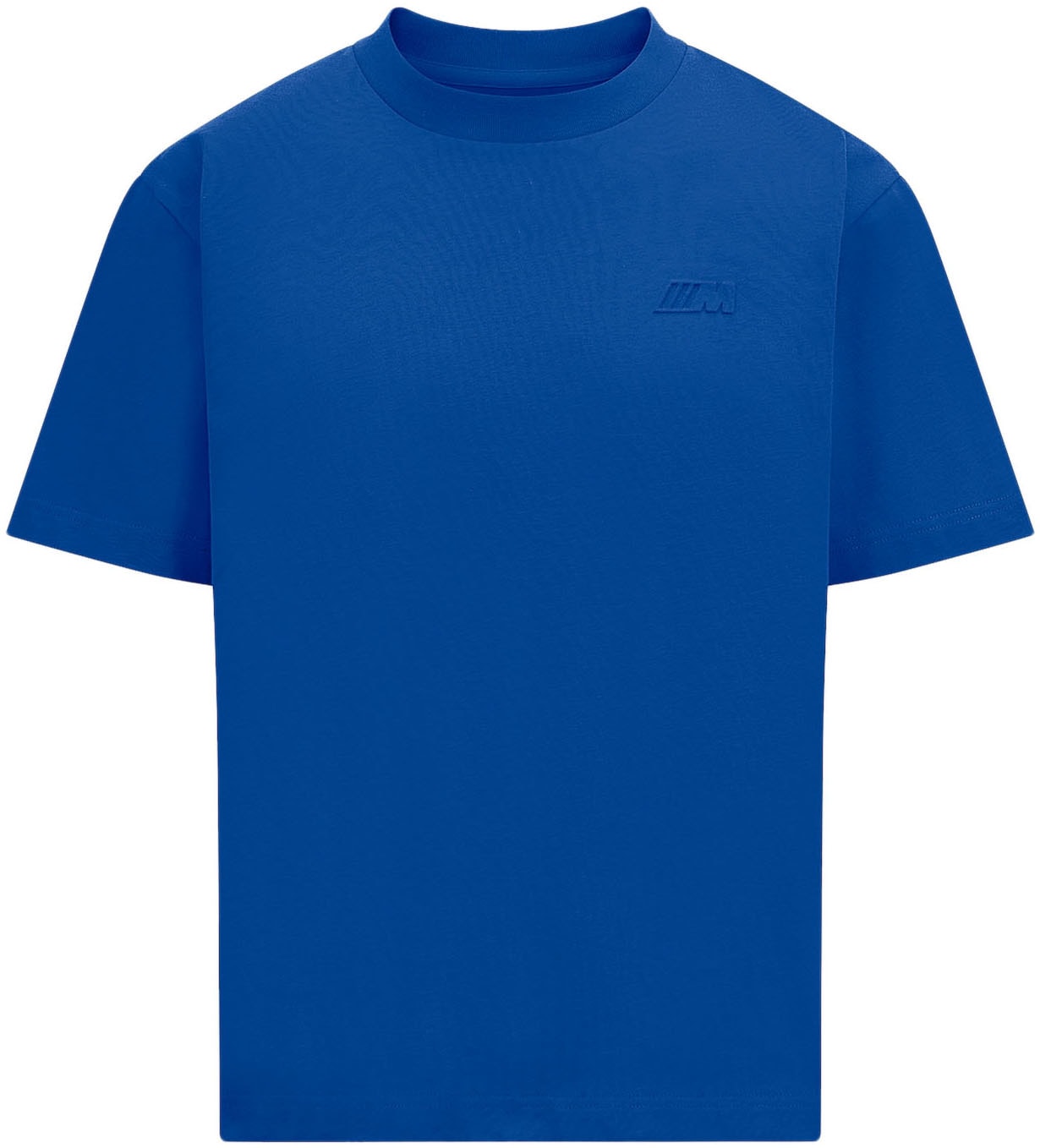 BMW T-Shirt mit Logostickerei auf Brusthöhe