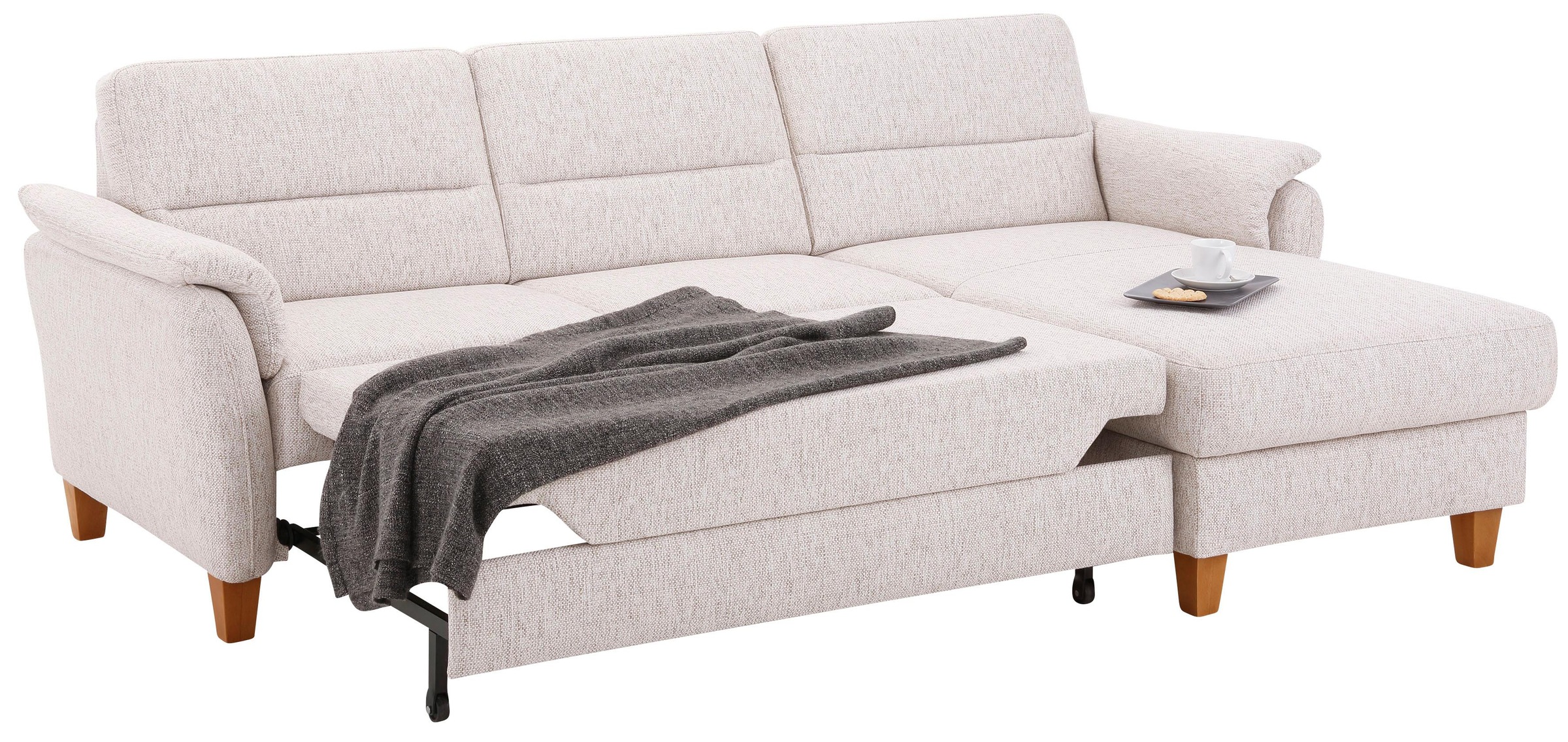 Home affaire Ecksofa »Palmera L-Form«, Federkern, wahlweise mit Bettfunktion und mit/ohne Bettkasten