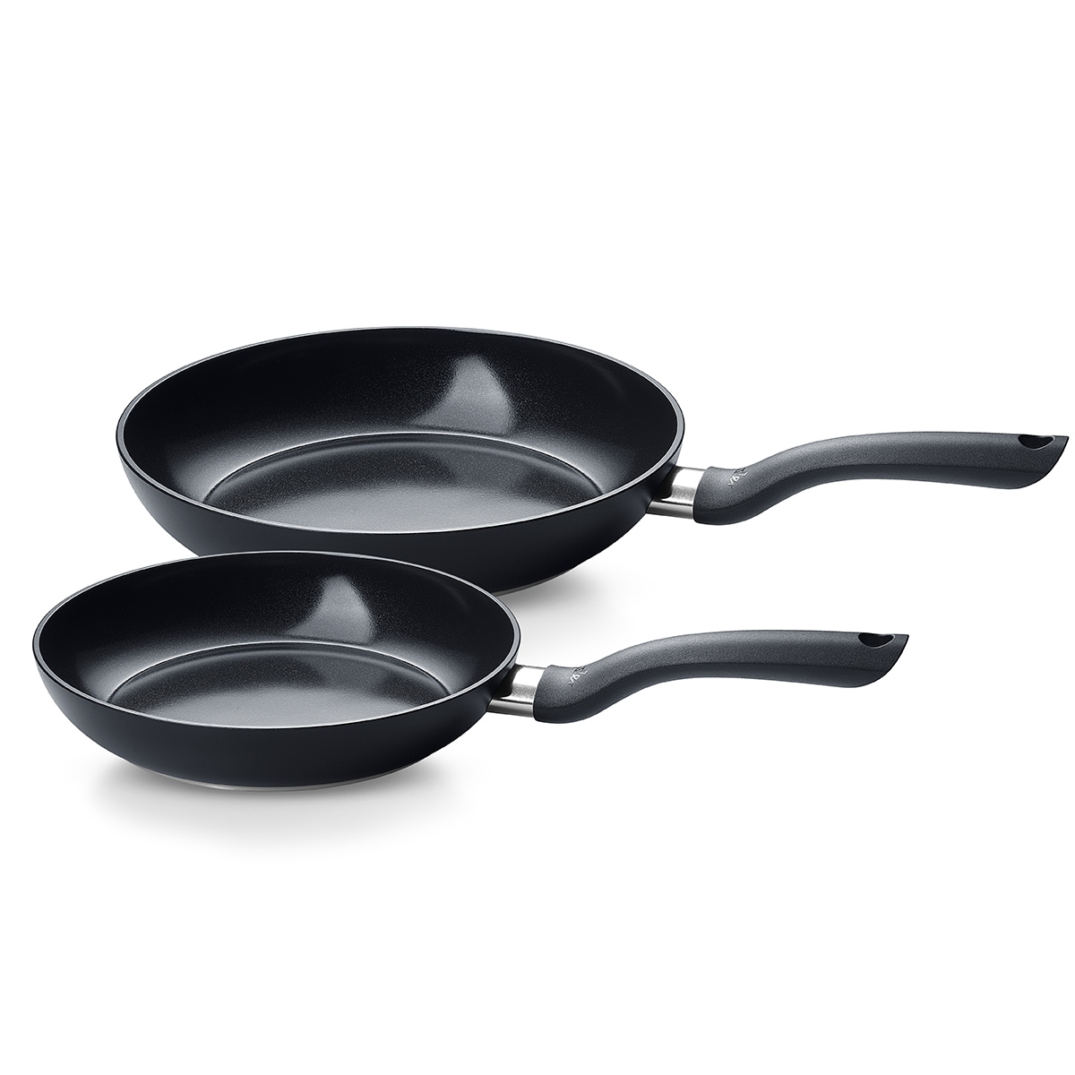Fissler Pfannen-Set »Essential« Aluminium Set, je 1x Keramikpfanne 24 + 28 cm, 2 tlg. tlg. leicht zu reinigen, Made in Germany