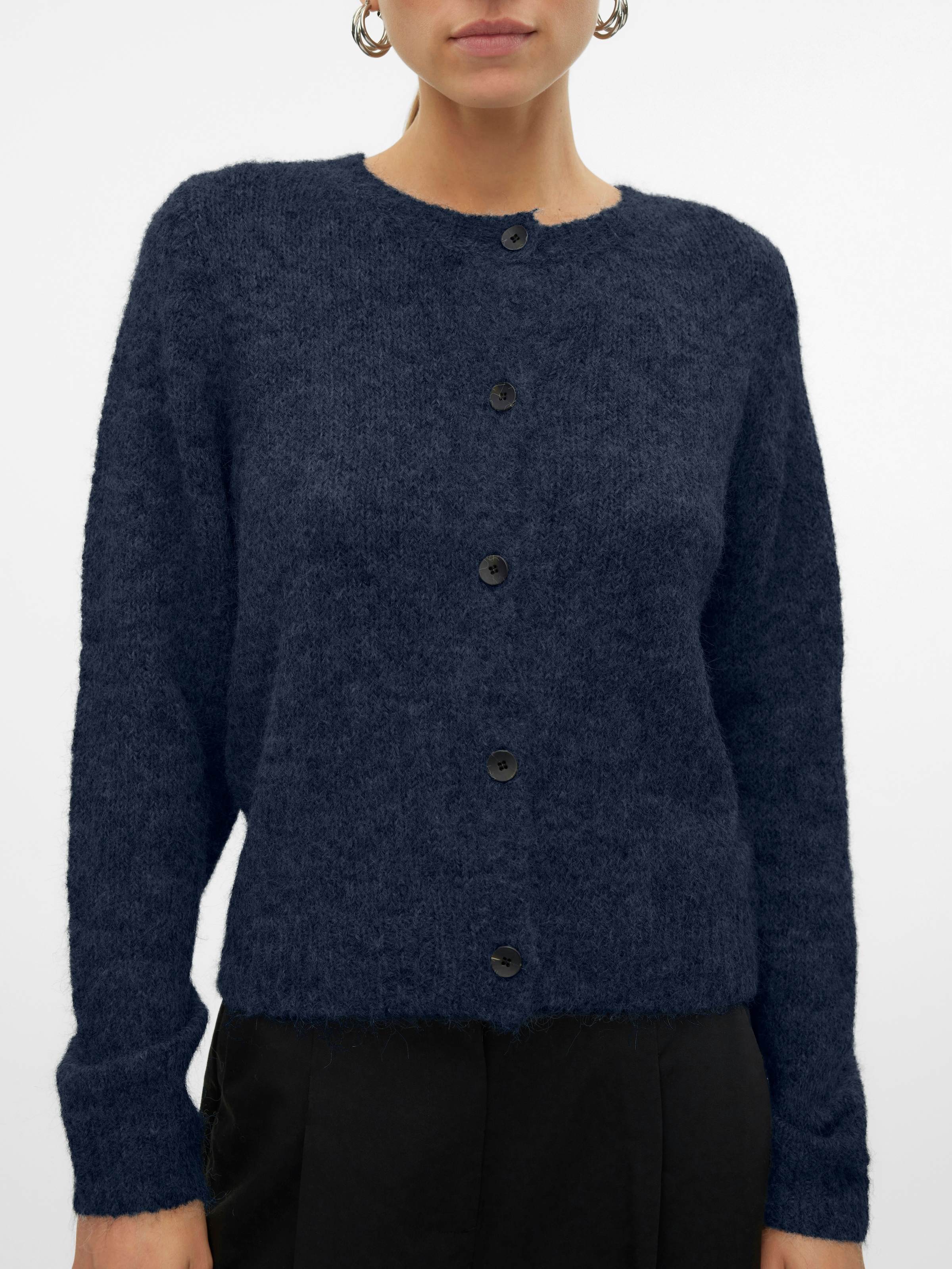 Vero Moda Strickjacke »VMNOVAH LS O-NECK BUTTON CARDI GA NOOS«