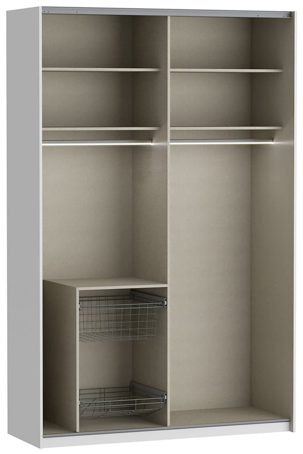 FORTE Inneneinteilung, B/H/T 52/22,5/50 cm, optinal bestellbar, Metallkorb