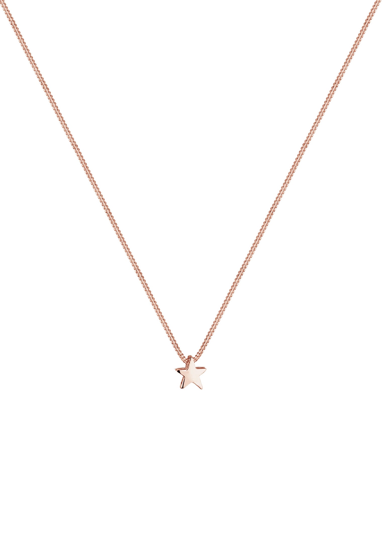 Elli Kette mit Anhänger »Halskette Stern Schlicht Basic 925 Silber«