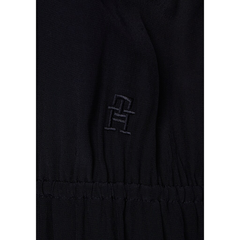 Tommy Hilfiger Shirtkleid »VISCOSE KNEE LENGTH DRESS LS«, mit Tommy Hilfiger Logo-Stickerei