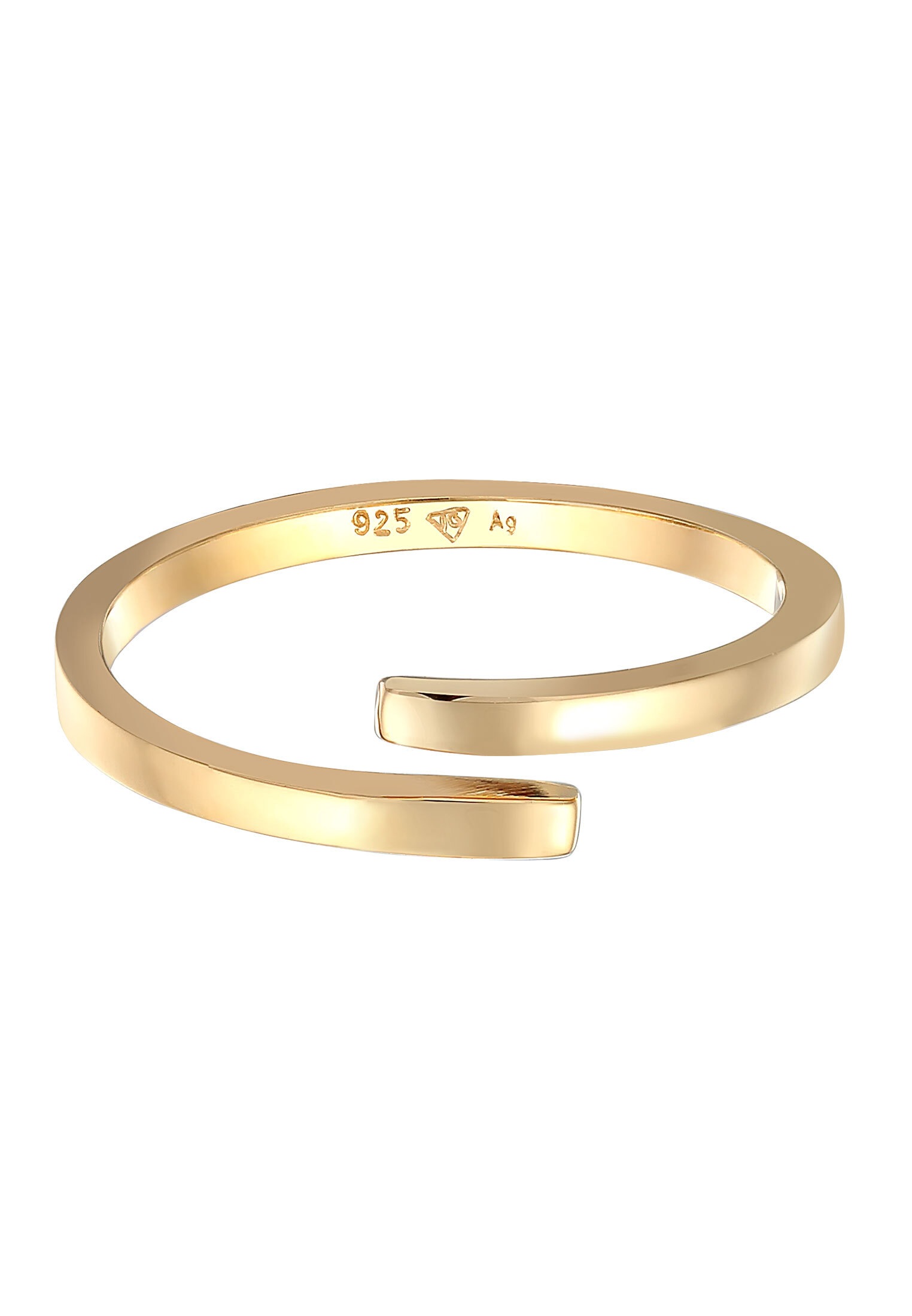 Elli Silberring »Ring Wickelring Offen Statement Geo 925 Silber«