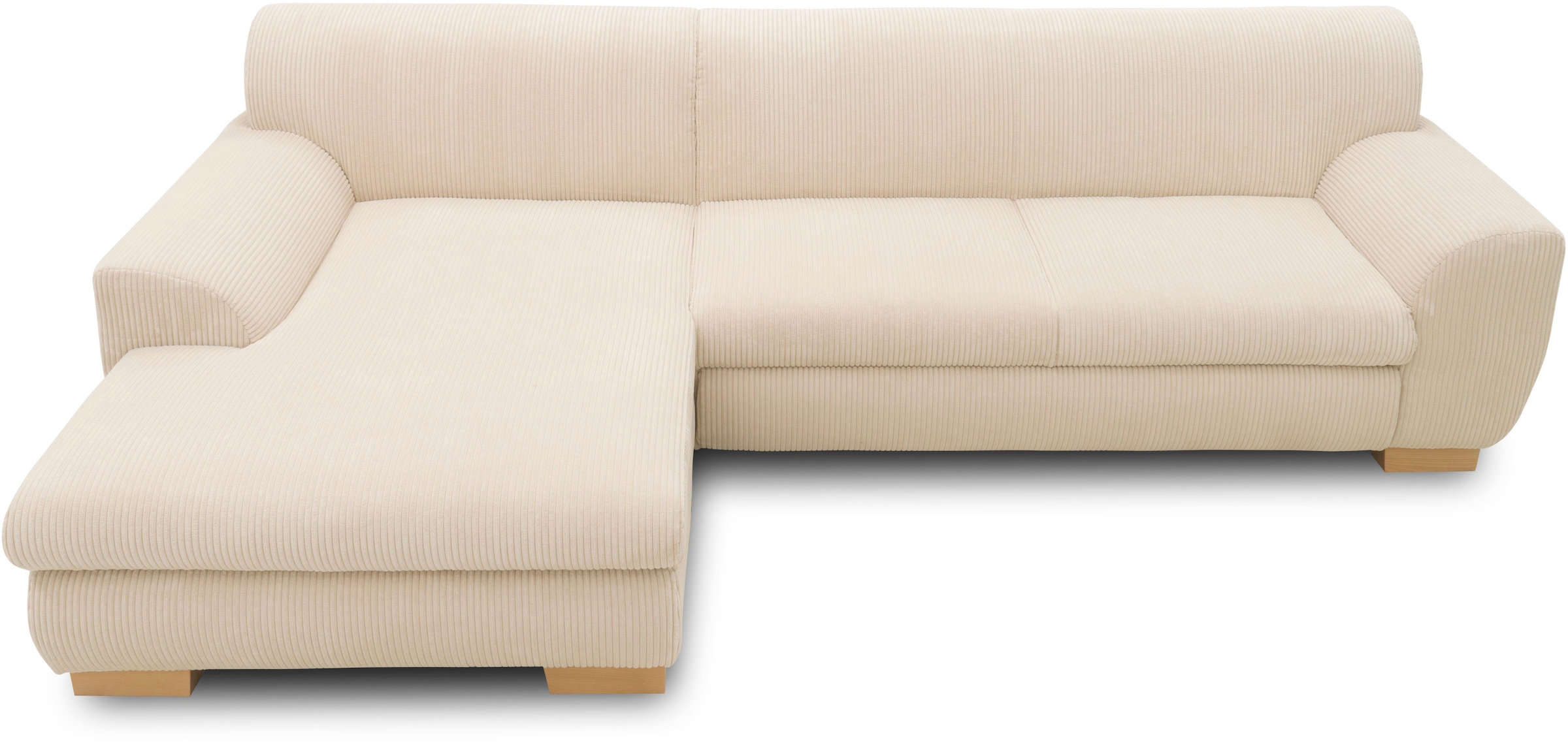 Home affaire Ecksofa »Nika zeitlos und elegant, L-Form«, wahlweise mit Bettfunktion, auch in Cord