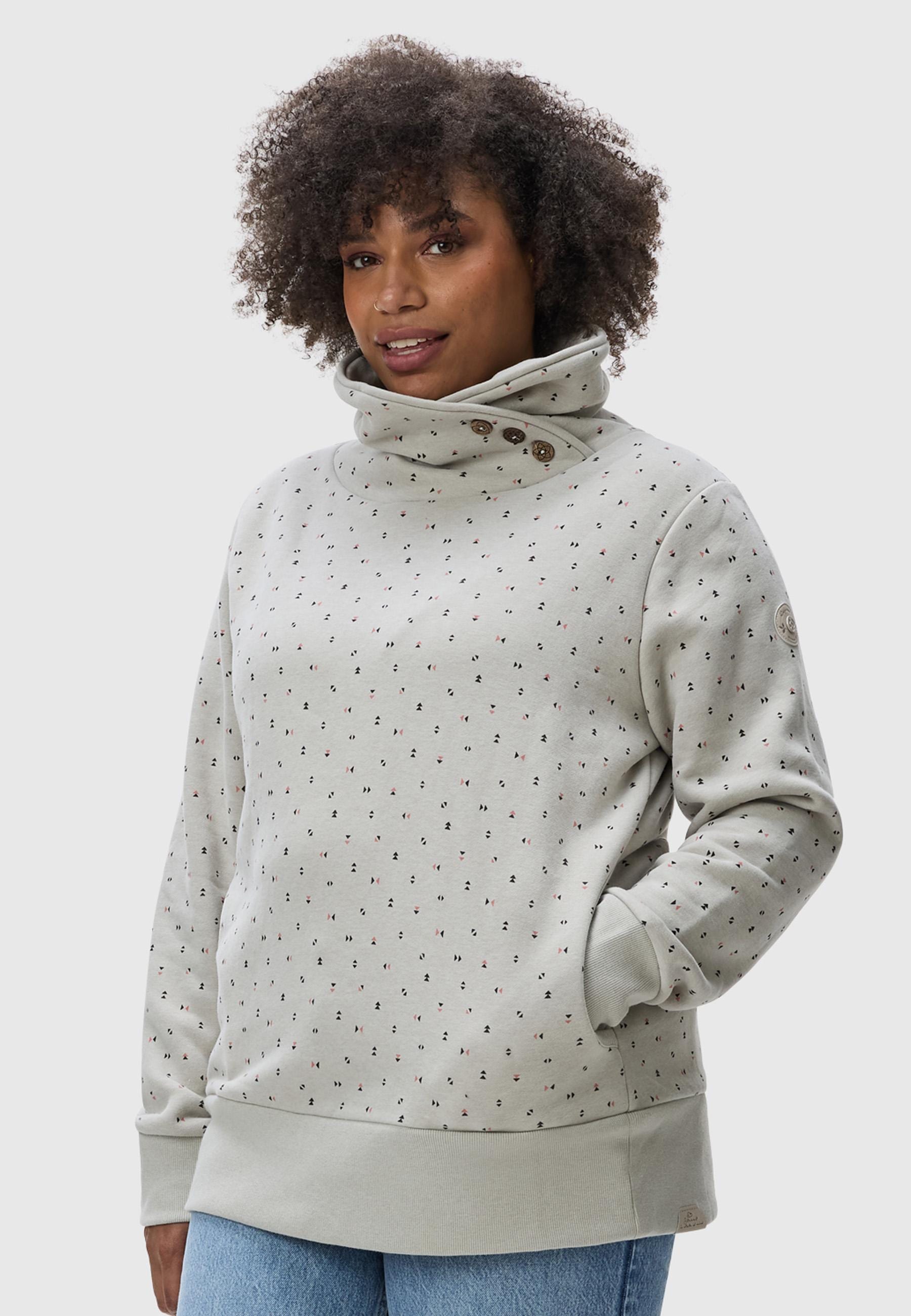 Ragwear Stehkragenpullover »Schalkragenpullover Angell Plus« Nachhaltiger Damen Sweater mit Kaminkragen