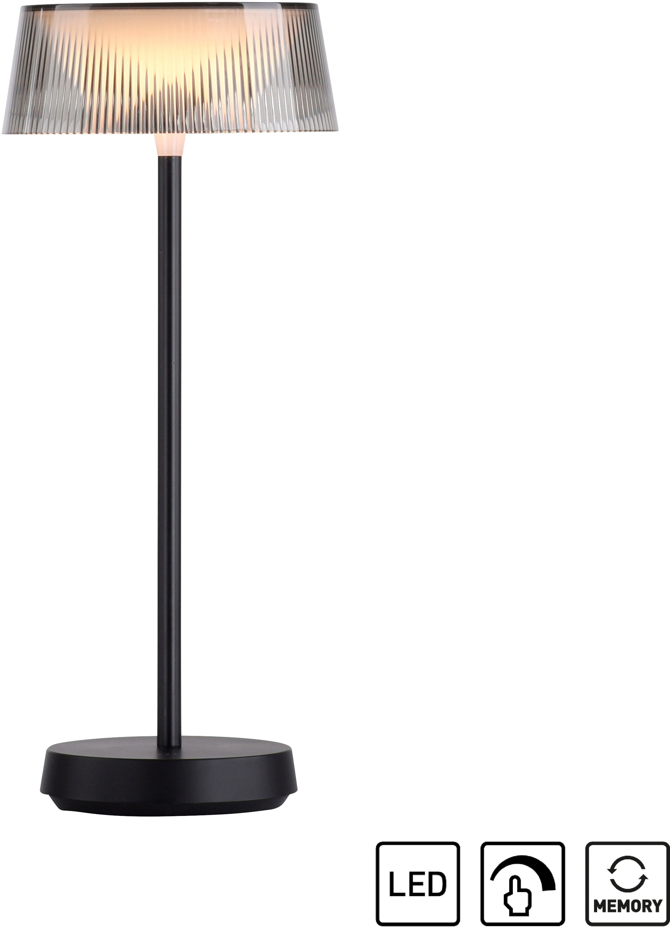 Leuchten Direkt Tischleuchte »DORA«, 1 flammig-flammig, dimmbar über  Touchdimmer kaufen online bei OTTO
