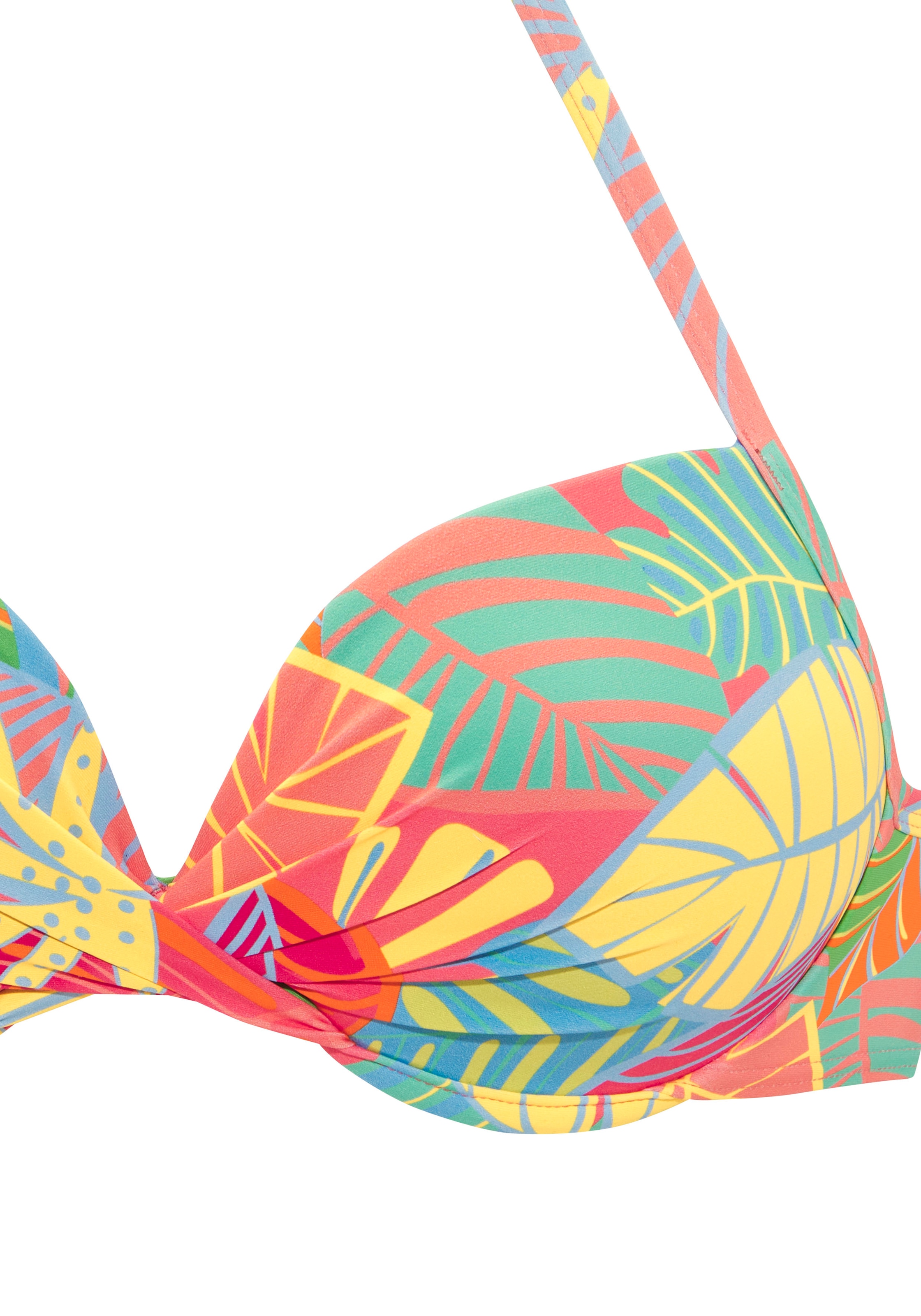 s.Oliver Push-Up-Bikini-Top »Yana« mit stylischem Blätterdruck