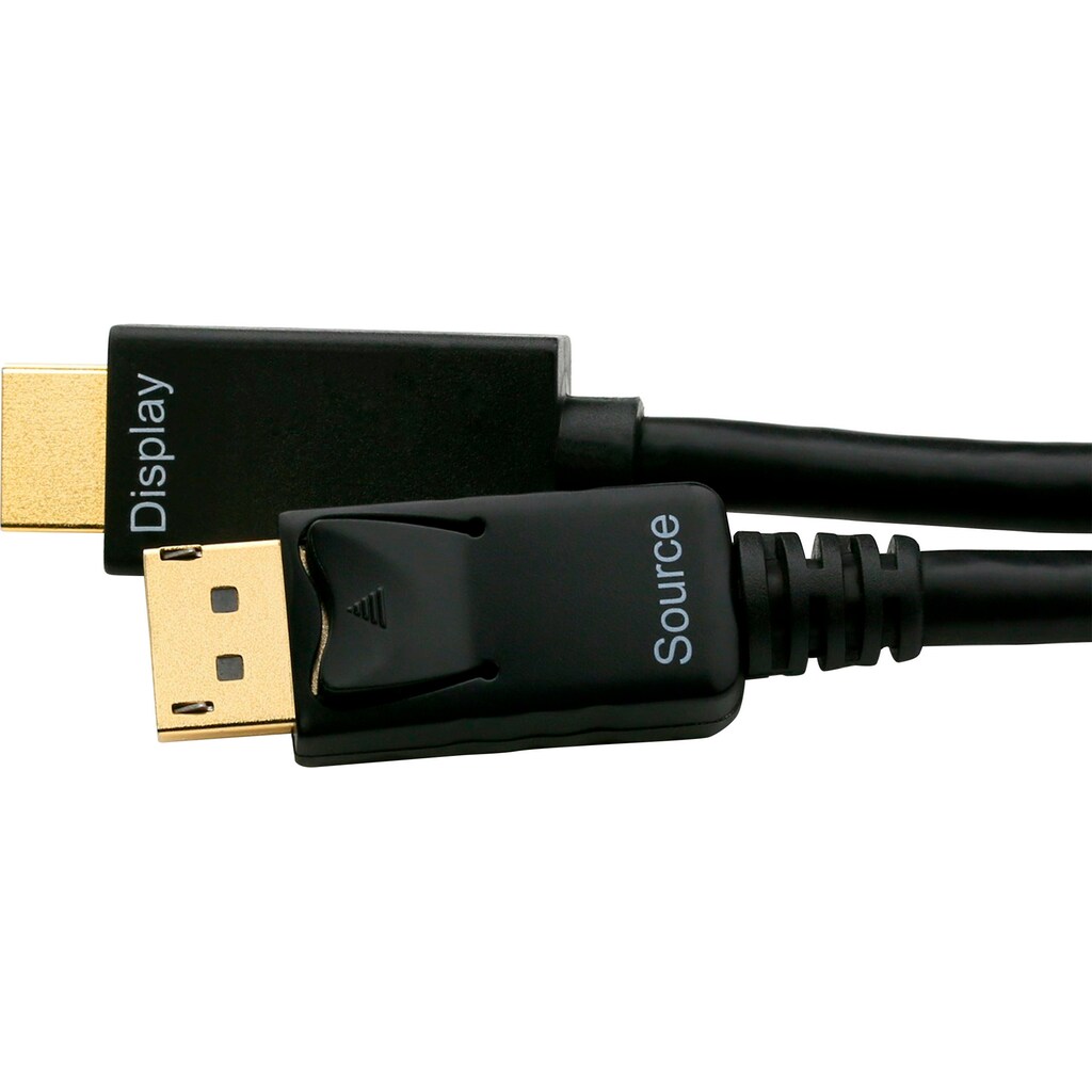 CSL HDMI-Kabel »mehrfach geschirmt HDMI-Kabel, DisplayPort«, DisplayPort-HDMI, 200 cm