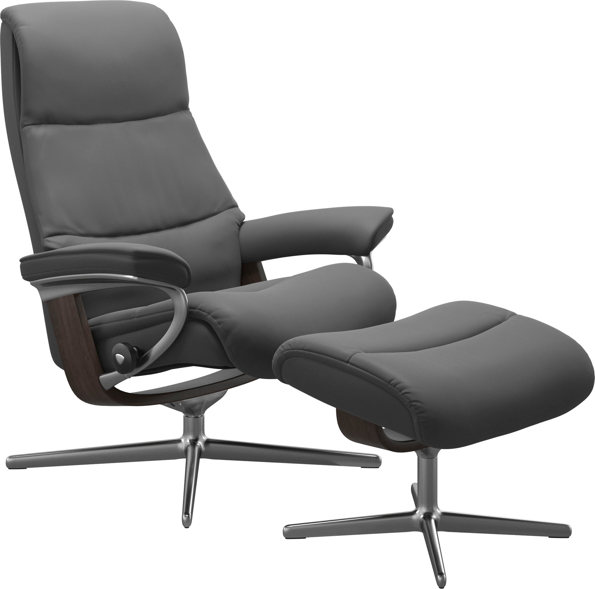 Stressless® Fußhocker »View« mit Cross Base, Größe S, M & L, Holzakzent Wenge
