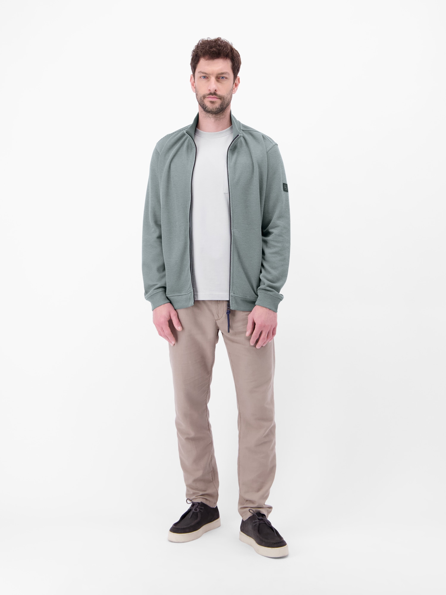 LERROS Sweatjacke »Jacke aus Baumwollmix mit Taschen«