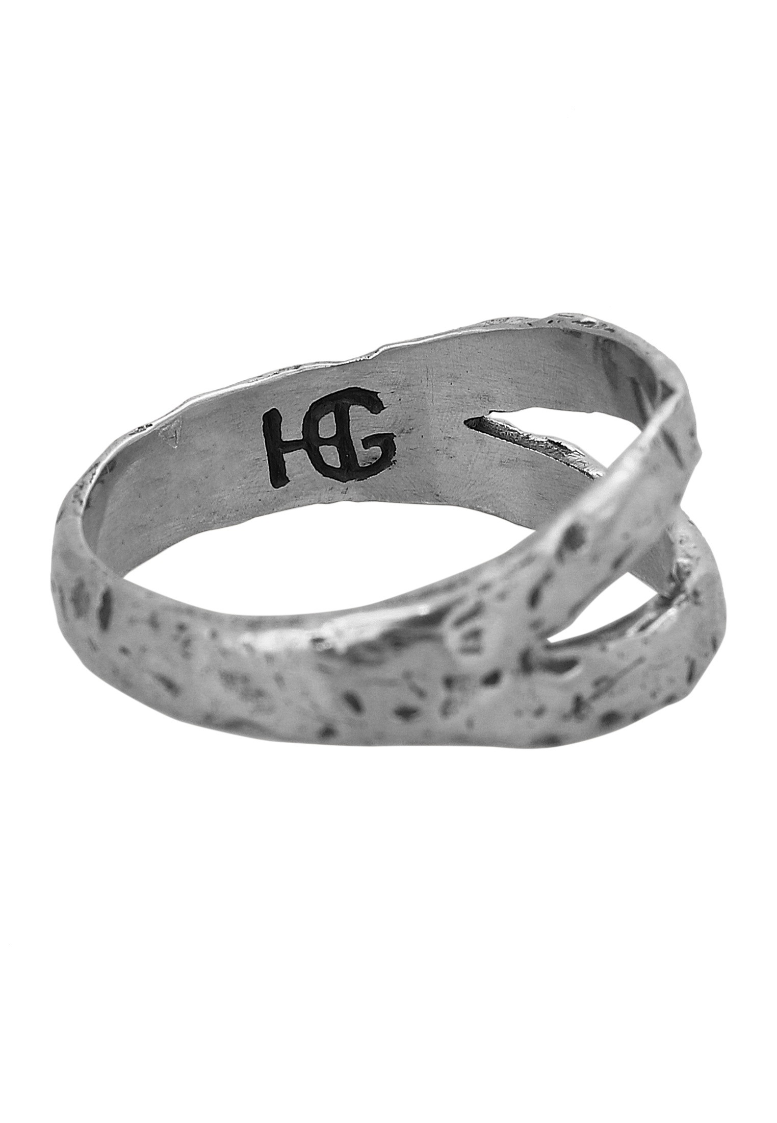 HAZE & GLORY Silberring »Ring Bandring - Twin Oxid Finish 925 Silber«