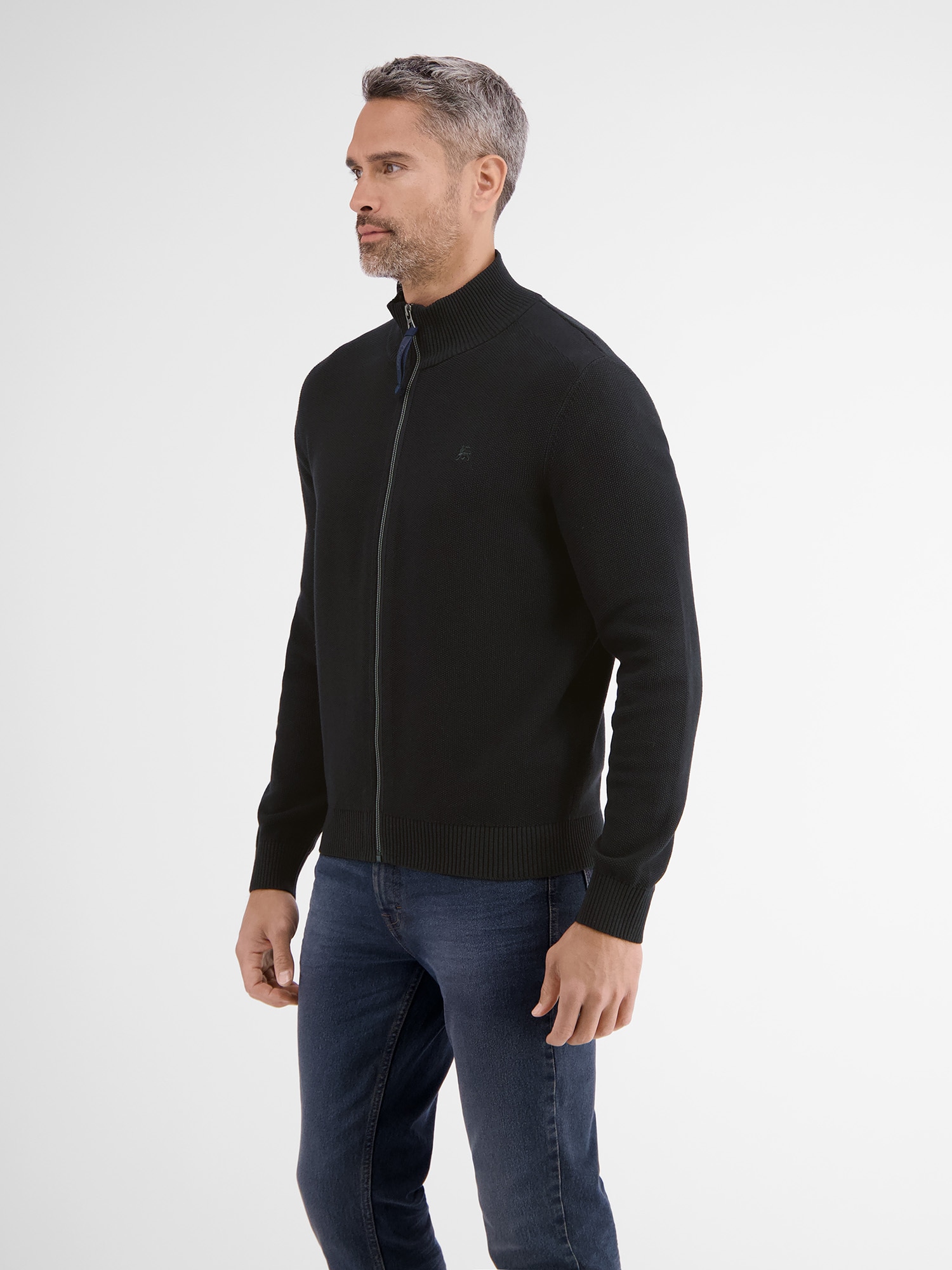 LERROS Strickjacke »LERROS Strickjacke mit Stehkragen«