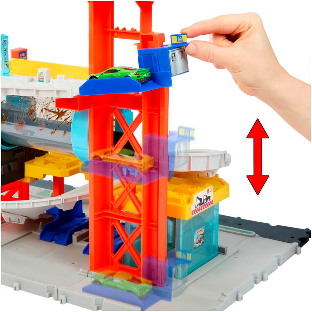 MATCHBOX Spiel-Gebäude »Matchbox Super Auto Center«, inklusive 2 Spielfahrzeugen