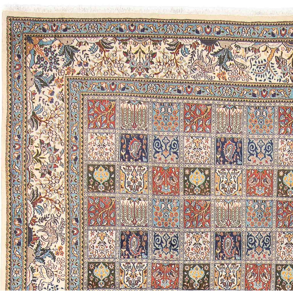 morgenland Wollteppich »Täbriz - 50 Raj Medaillon 382 x 300 cm«, rechteckig