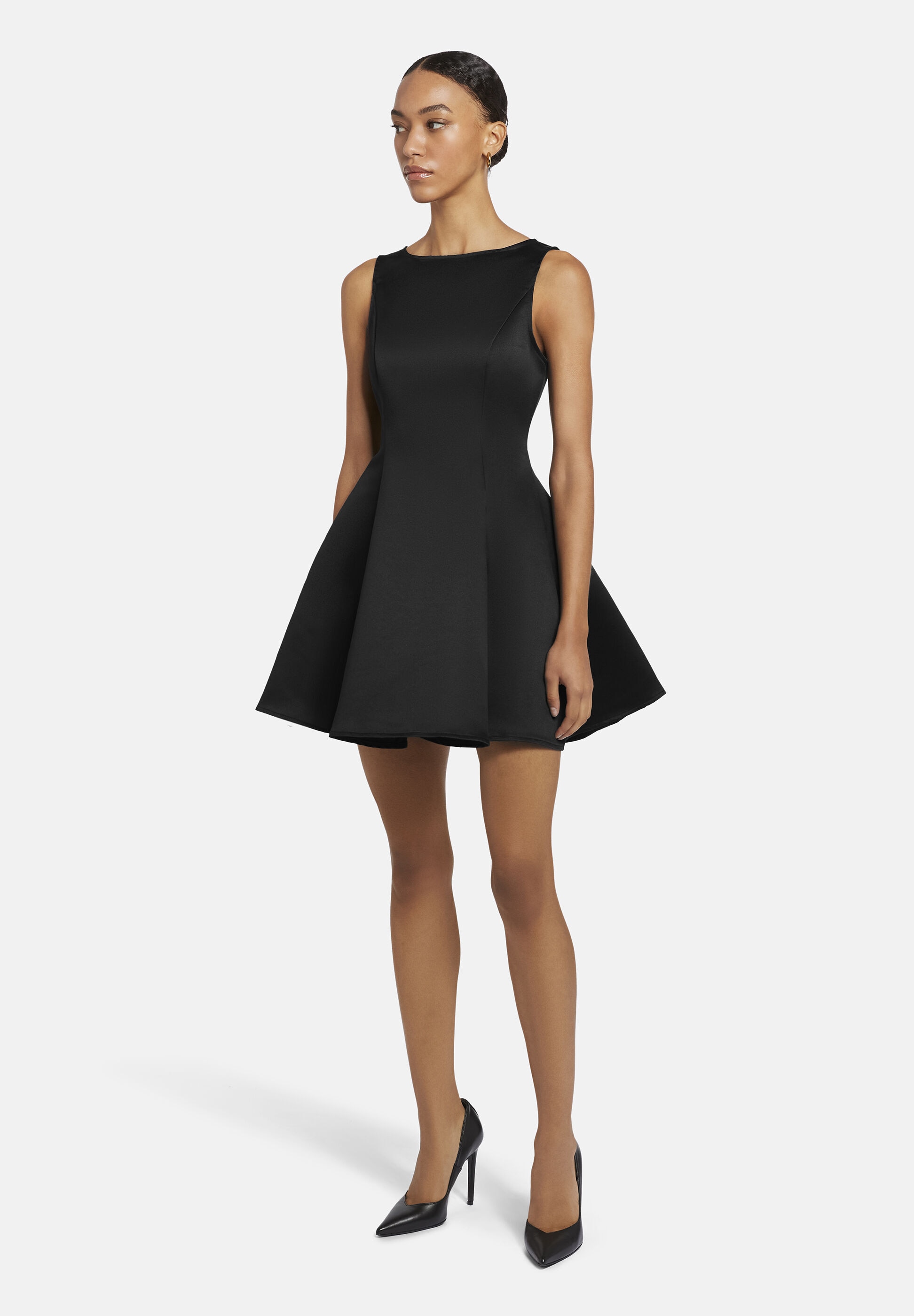 Nicowa Cocktailkleid »RASOMI« Satinkleid mit Tellerrock
