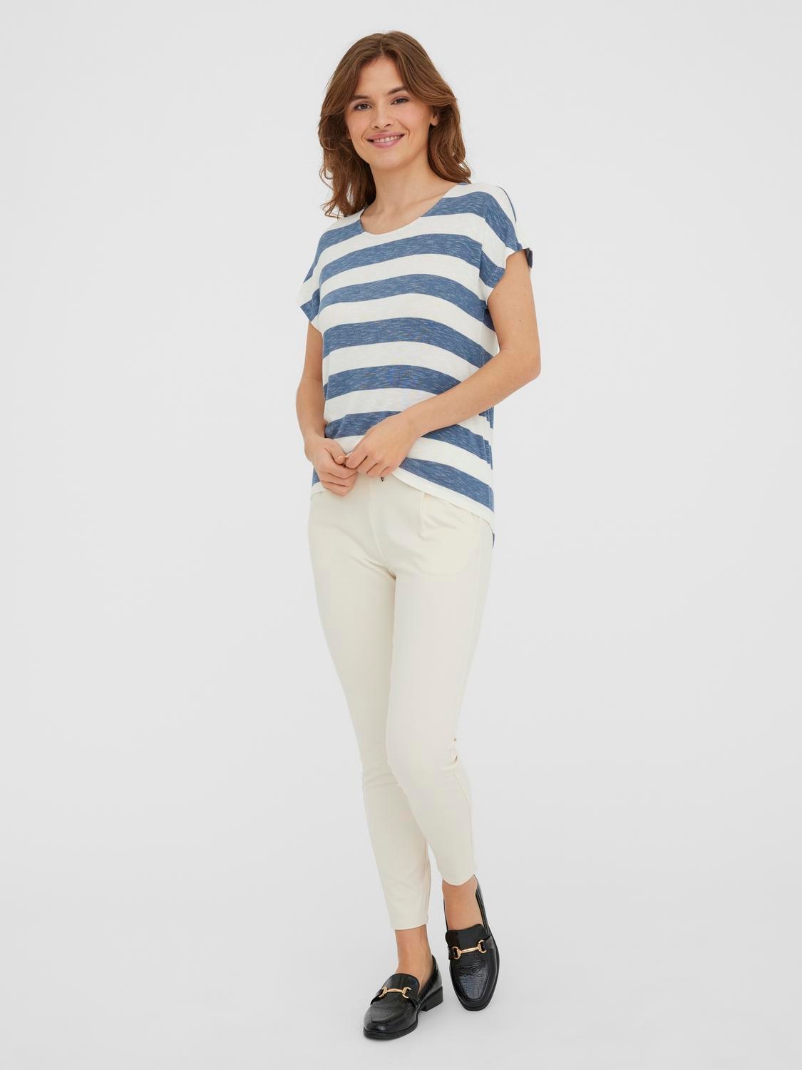 Vero Moda Kurzarmshirt »VMWIDE STRIPE SL TOP GA JRS NOOS«