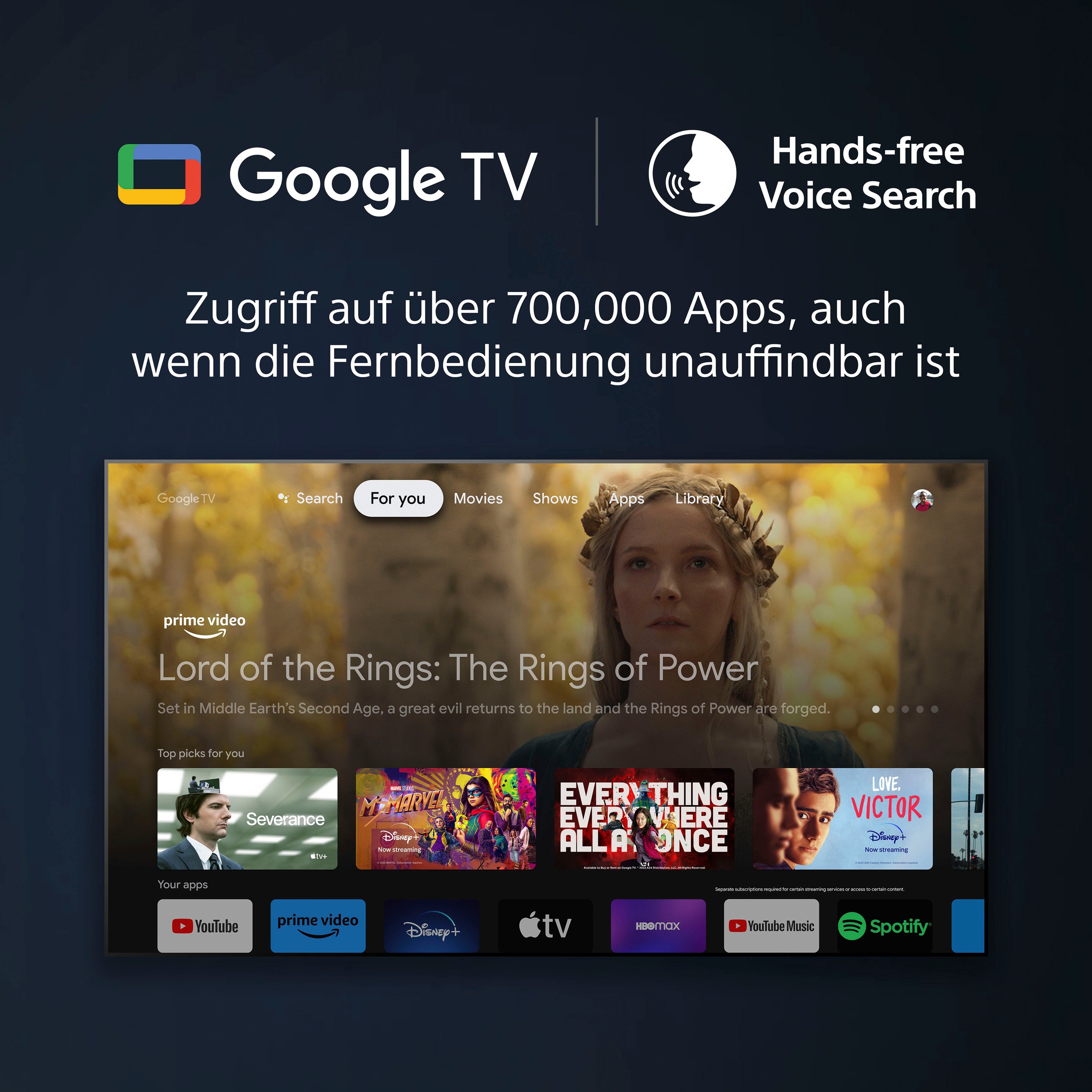 Sony LED-Fernseher, 4K Ultra HD, Android TV-Google TV-Smart-TV, TRILUMINOS PRO, BRAVIA CORE, mit exklusiven PS5-Features