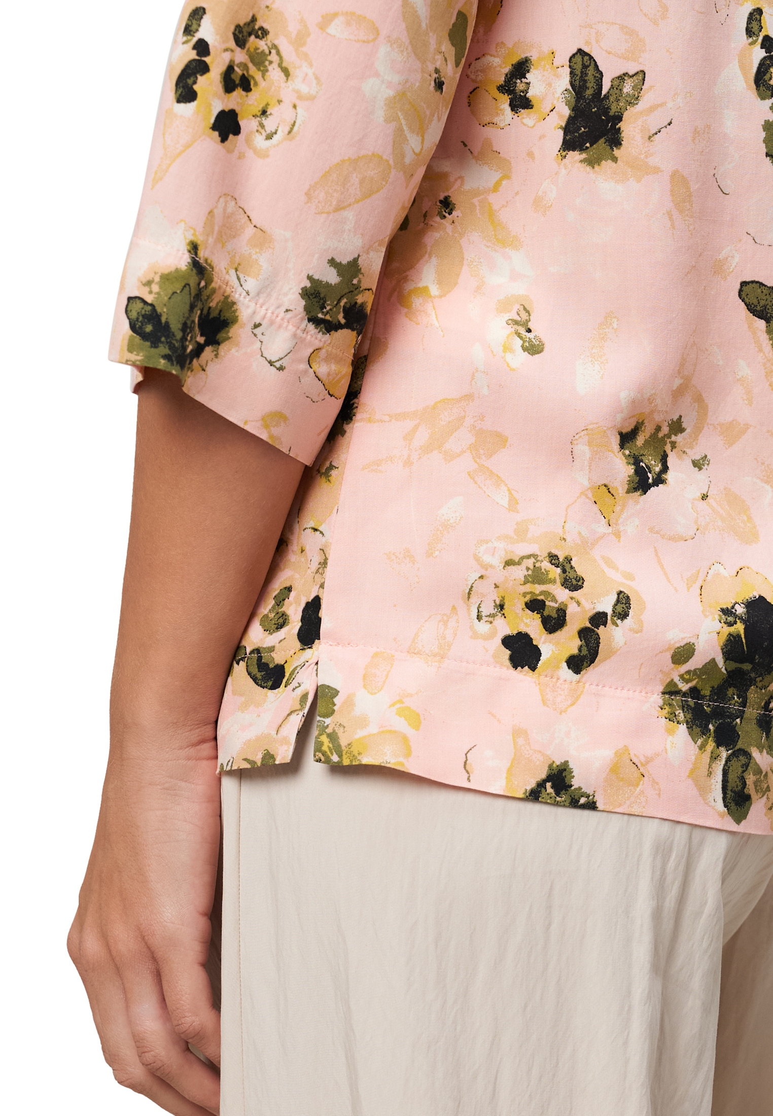 Zero Shirtbluse »Viskosebluse mit Blumenmuster«