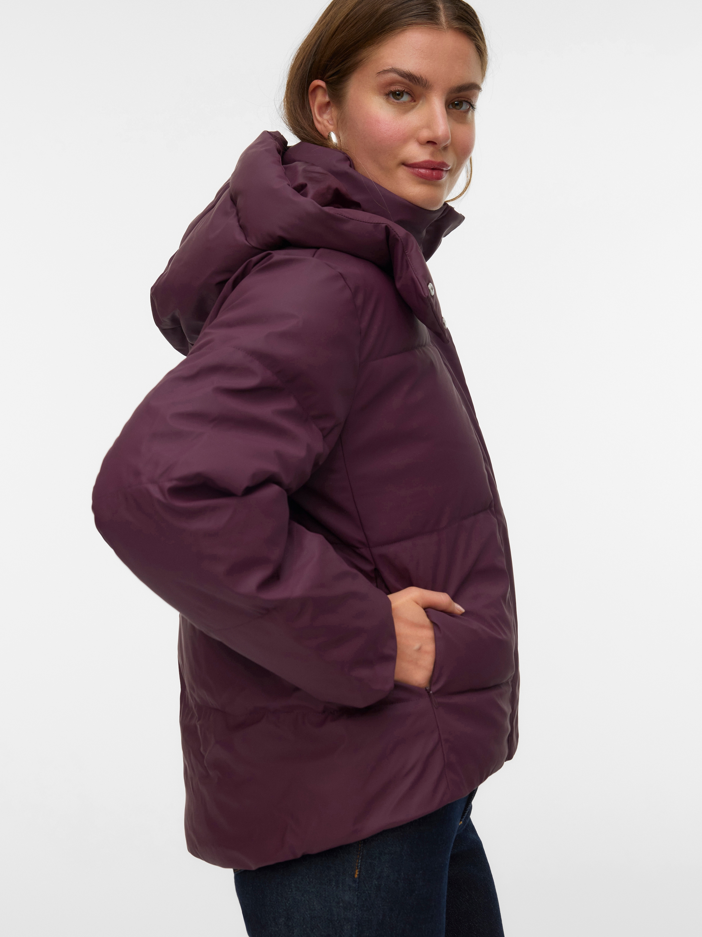 Vero Moda Steppjacke »VMGRETAKYLIE SHORT COATED JACKET NOOS« mit Kapuze