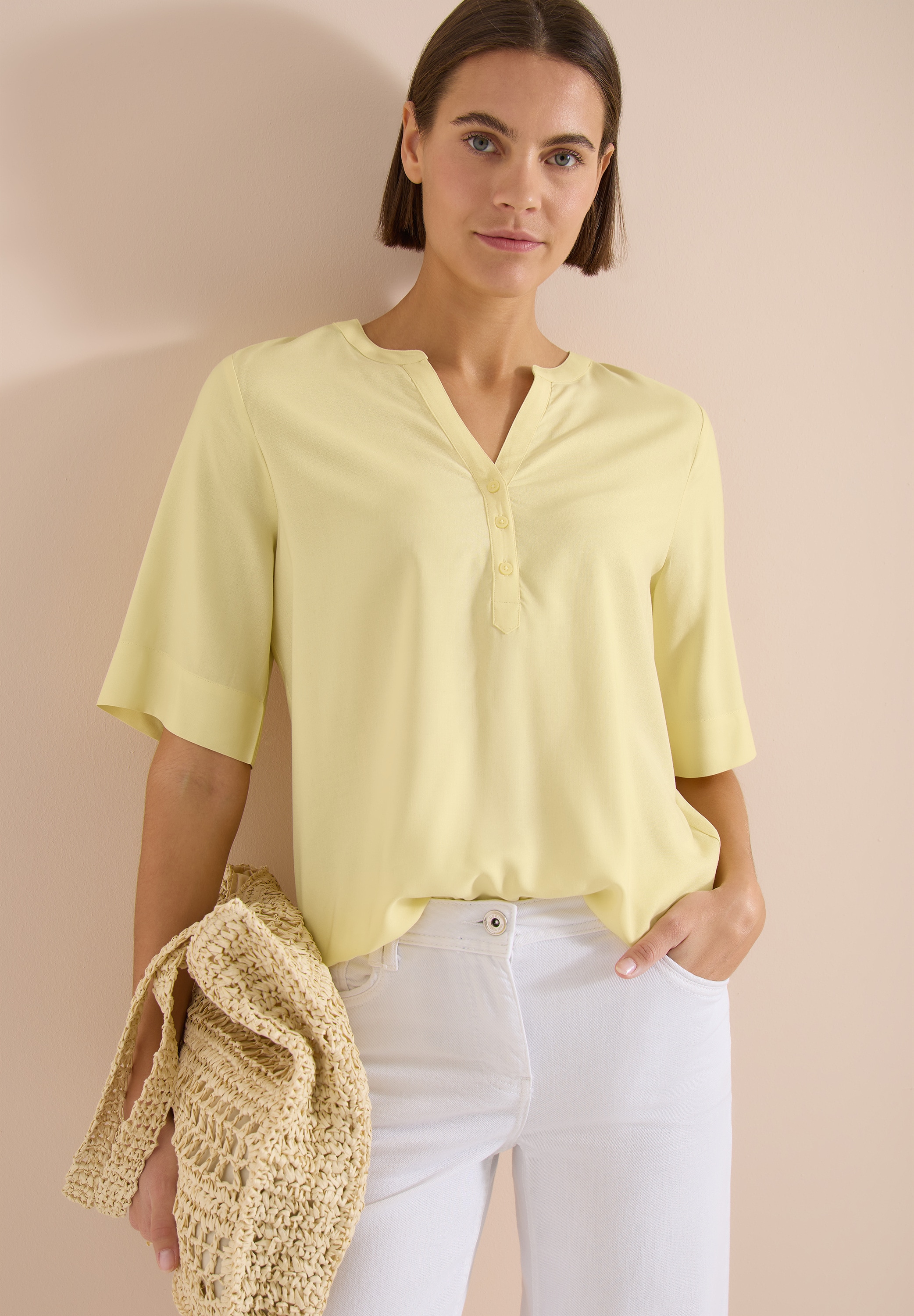 Cecil Schlupfbluse Elastischer Saum